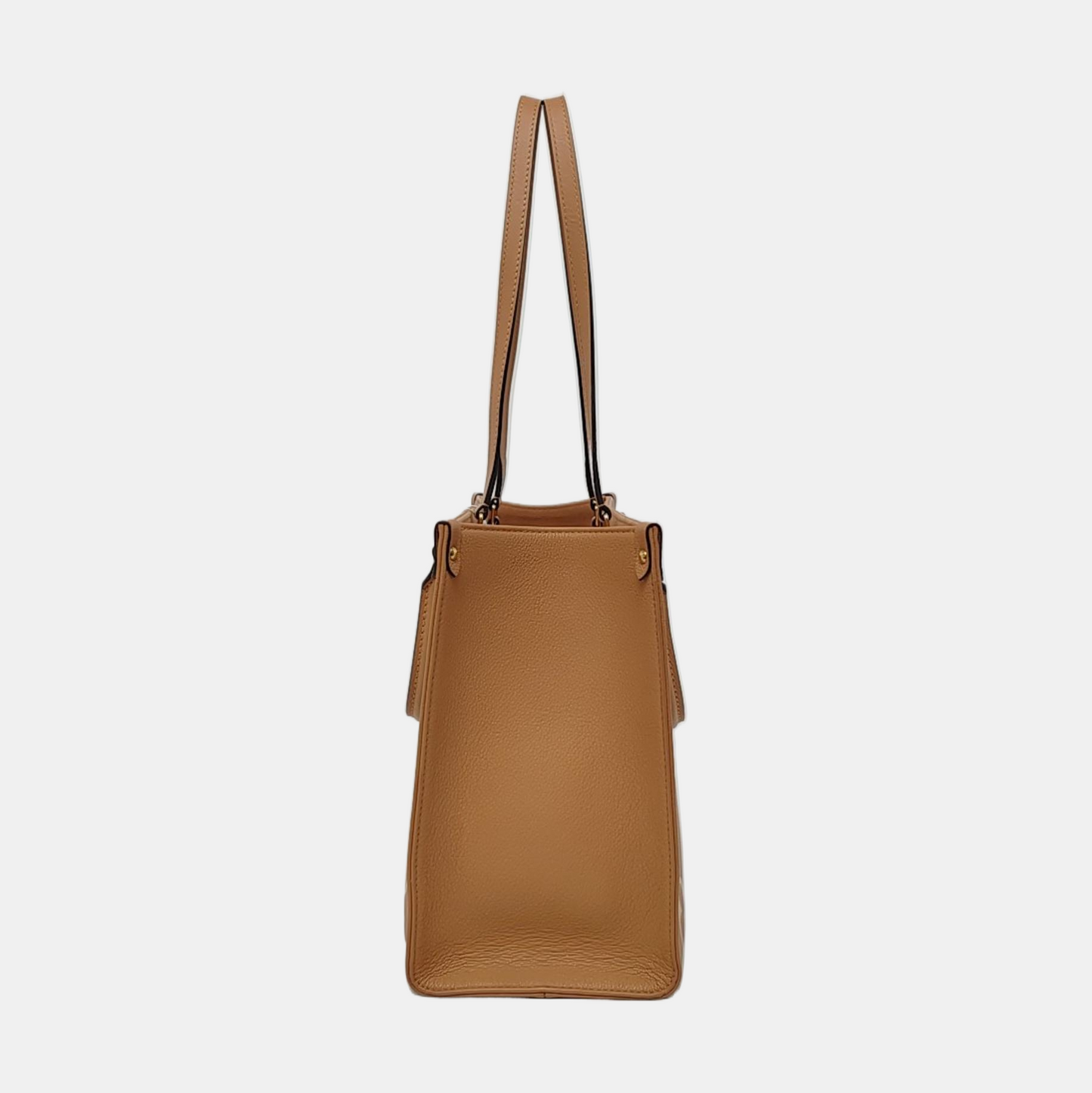 LOUIS VUITTON ONTHEGO Medium-sized Yellow Leather Monogram Embossed Jungle Bag Shoulder Bag Tote Bag Golden Hardware-(SKU)-958616180