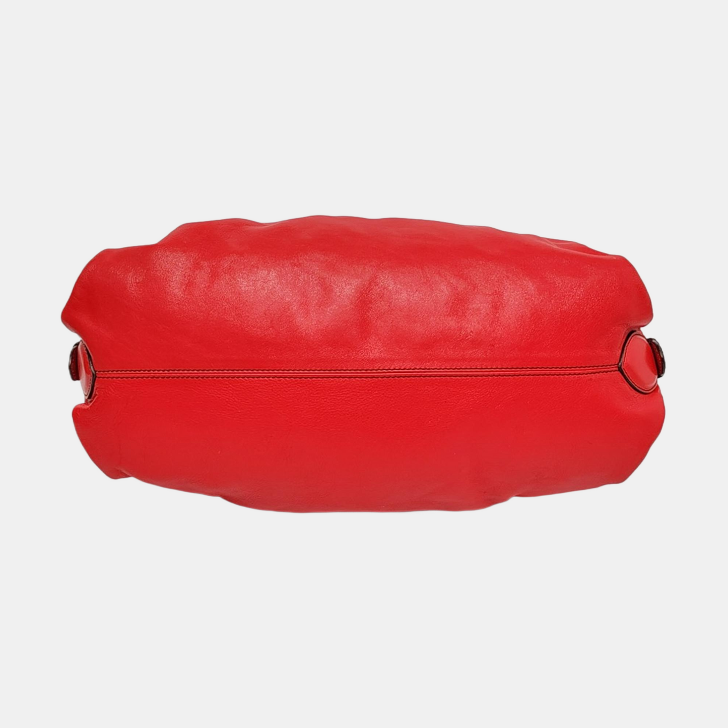 FENDI Red Calf Leather Crossbody Shoulder Bag Tote Golden hardware Removable shoulder strap-(SKU)-958494081