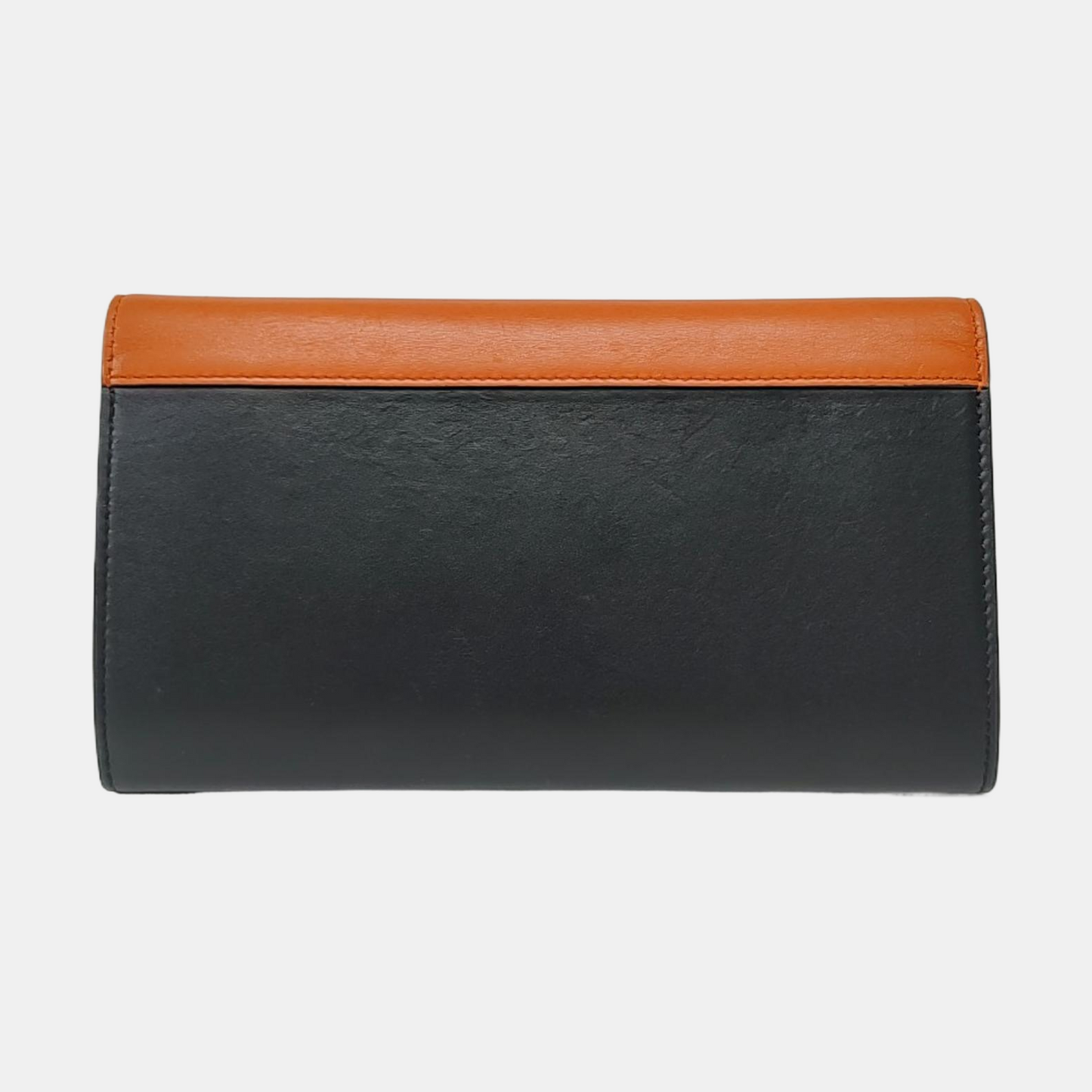 CELINE POCKET Mustard Yellow Leather Wallet Golden hardware-(SKU)-958371129