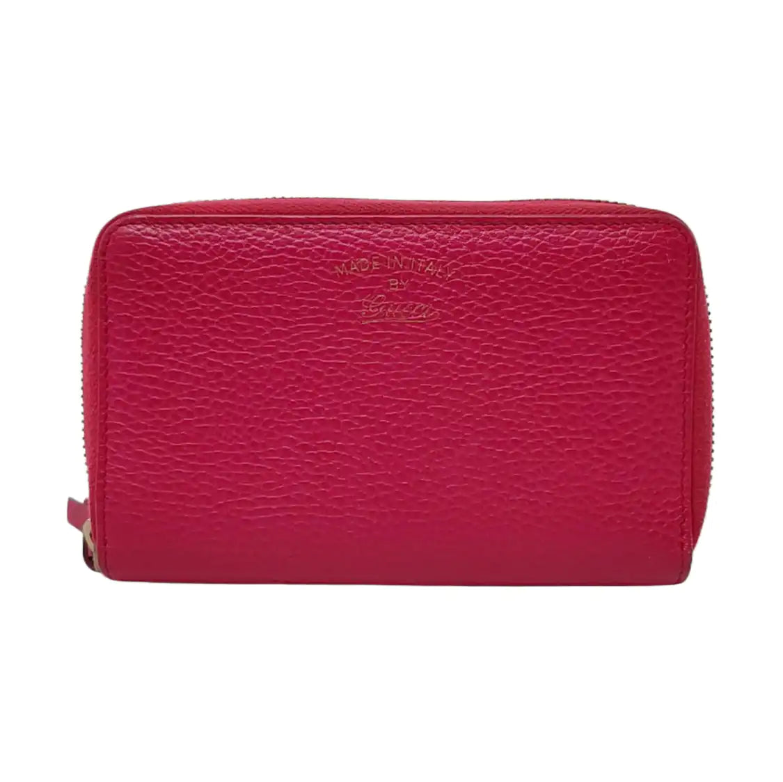 GUCCI Swing Fuchsia Leather Wallet Golden hardware-(SKU)-958800282