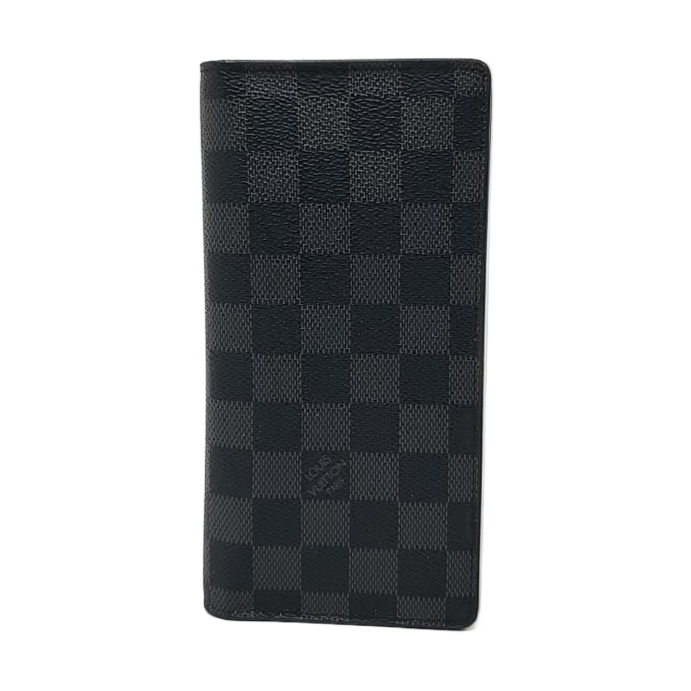 LOUIS VUITTON ALEXANDRE Gray Coated Canvas Chessboard Plaid Wallet-(SKU)-958578109