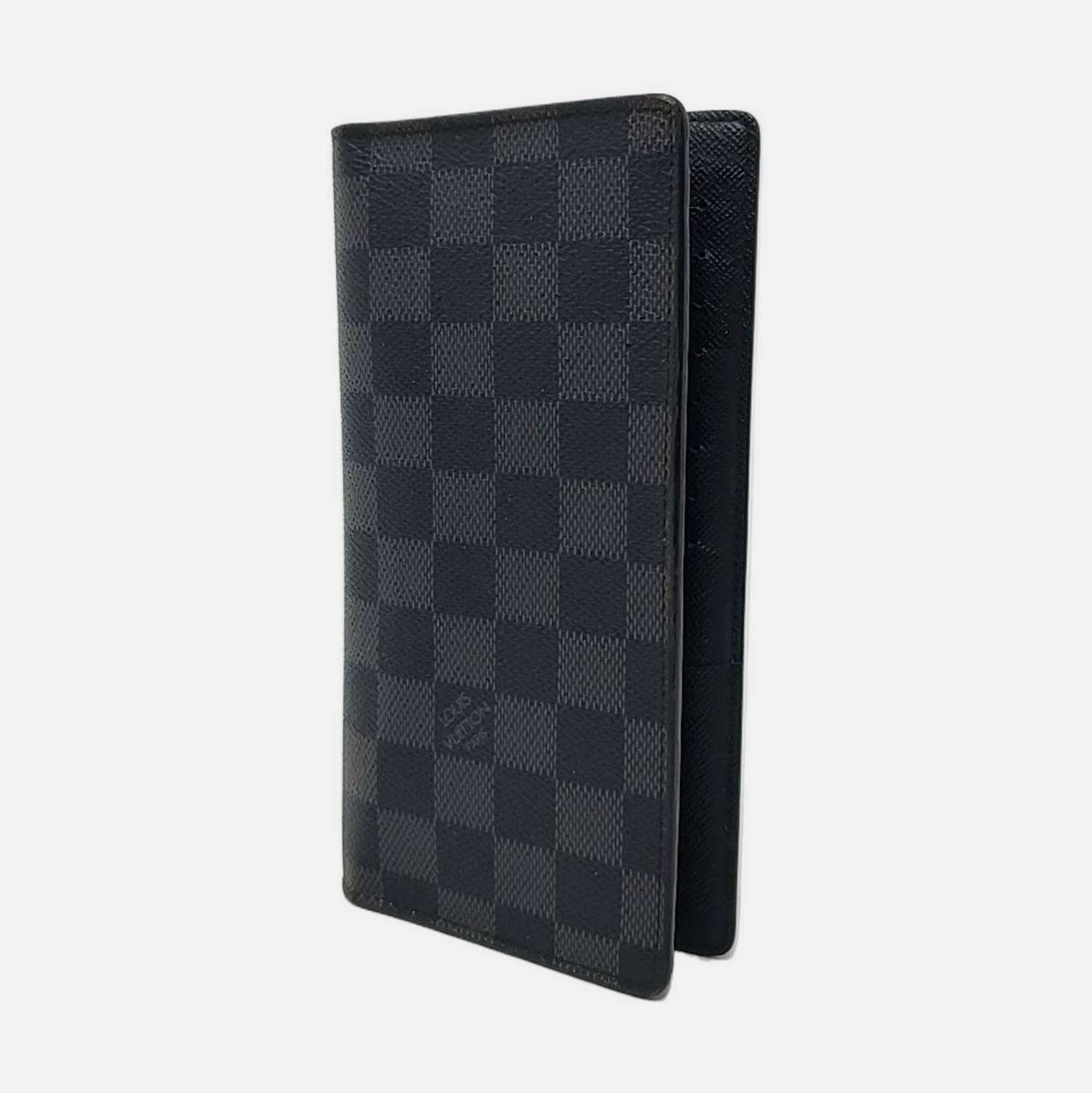 LOUIS VUITTON ALEXANDRE Gray Coated Canvas Chessboard Plaid Wallet-(SKU)-958578109
