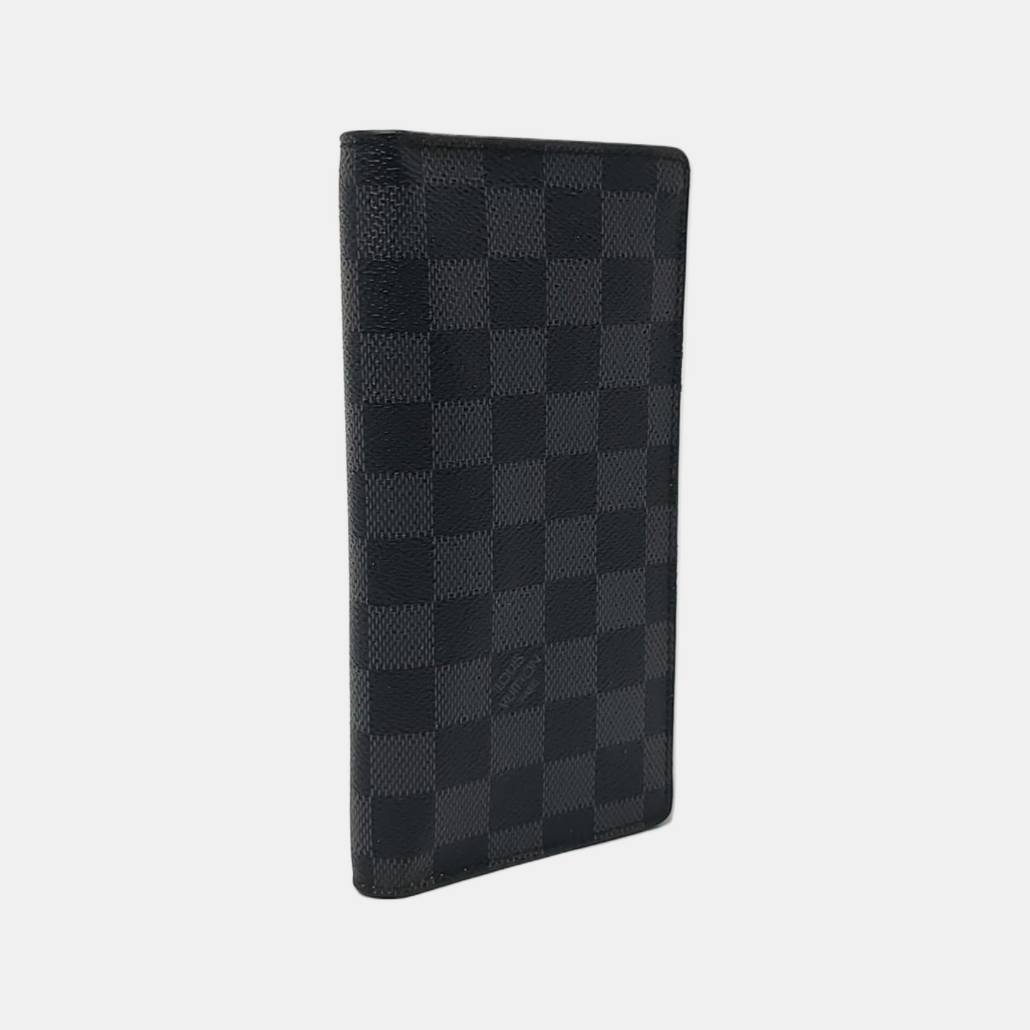 LOUIS VUITTON ALEXANDRE Gray Coated Canvas Chessboard Plaid Wallet-(SKU)-958578109