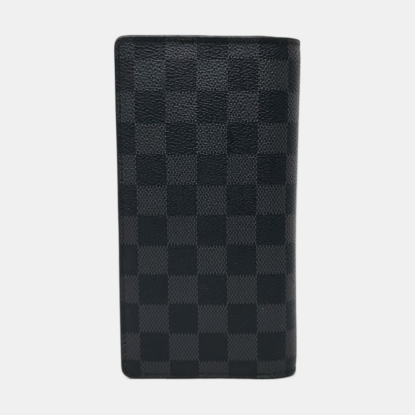 LOUIS VUITTON ALEXANDRE Gray Coated Canvas Chessboard Plaid Wallet-(SKU)-958578109