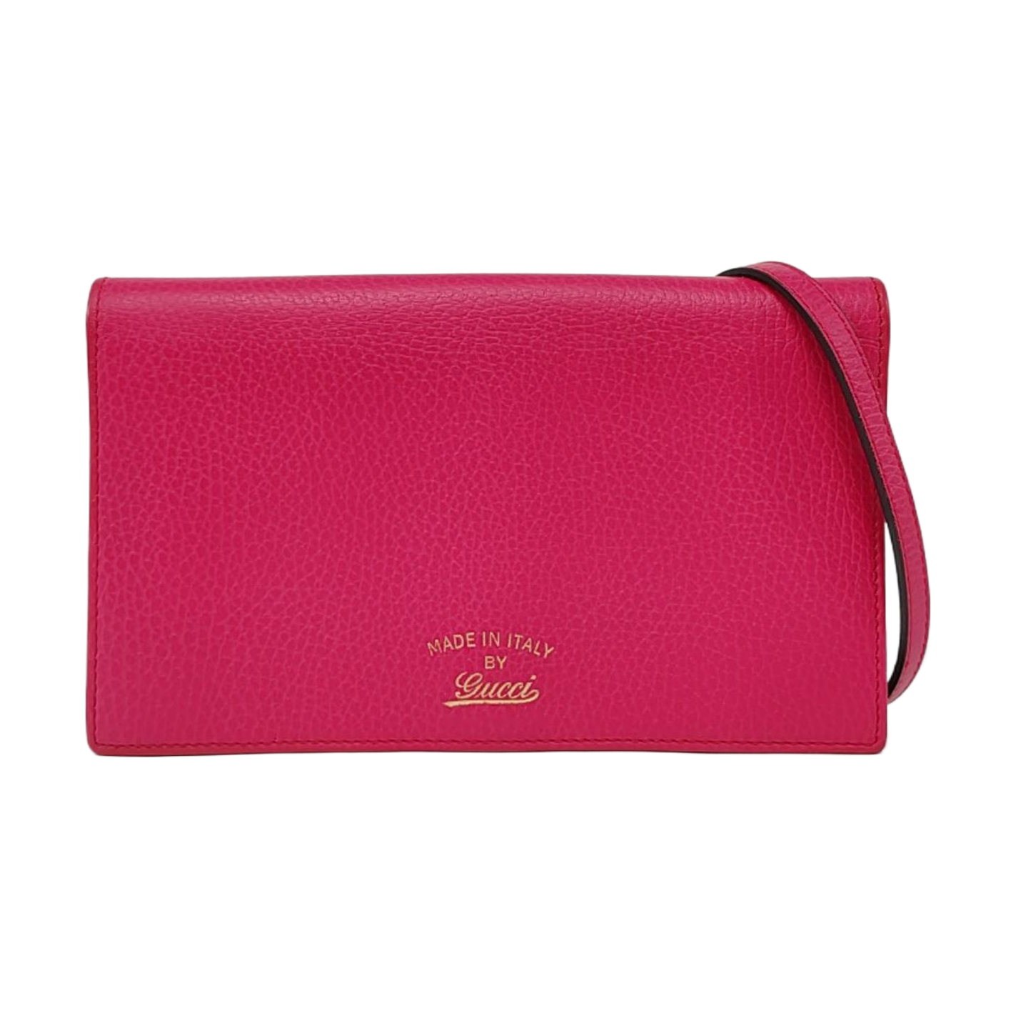 GUCCI Swing Fuchsia Cowhide Single Shoulder Bag Crossbody Golden hardware Removable shoulder strap-(SKU)-958363753