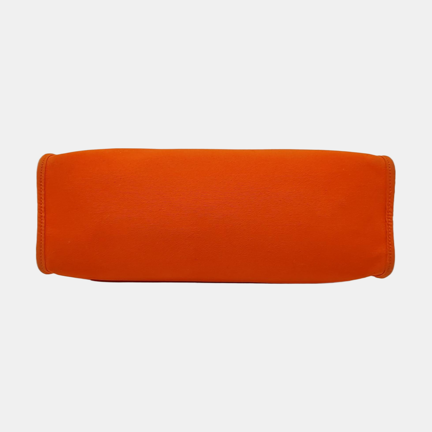 HERMÈS Herbag 31 Orange Canvas Tote Shoulder Bag with Silver Hardware-(SKU)-958901332