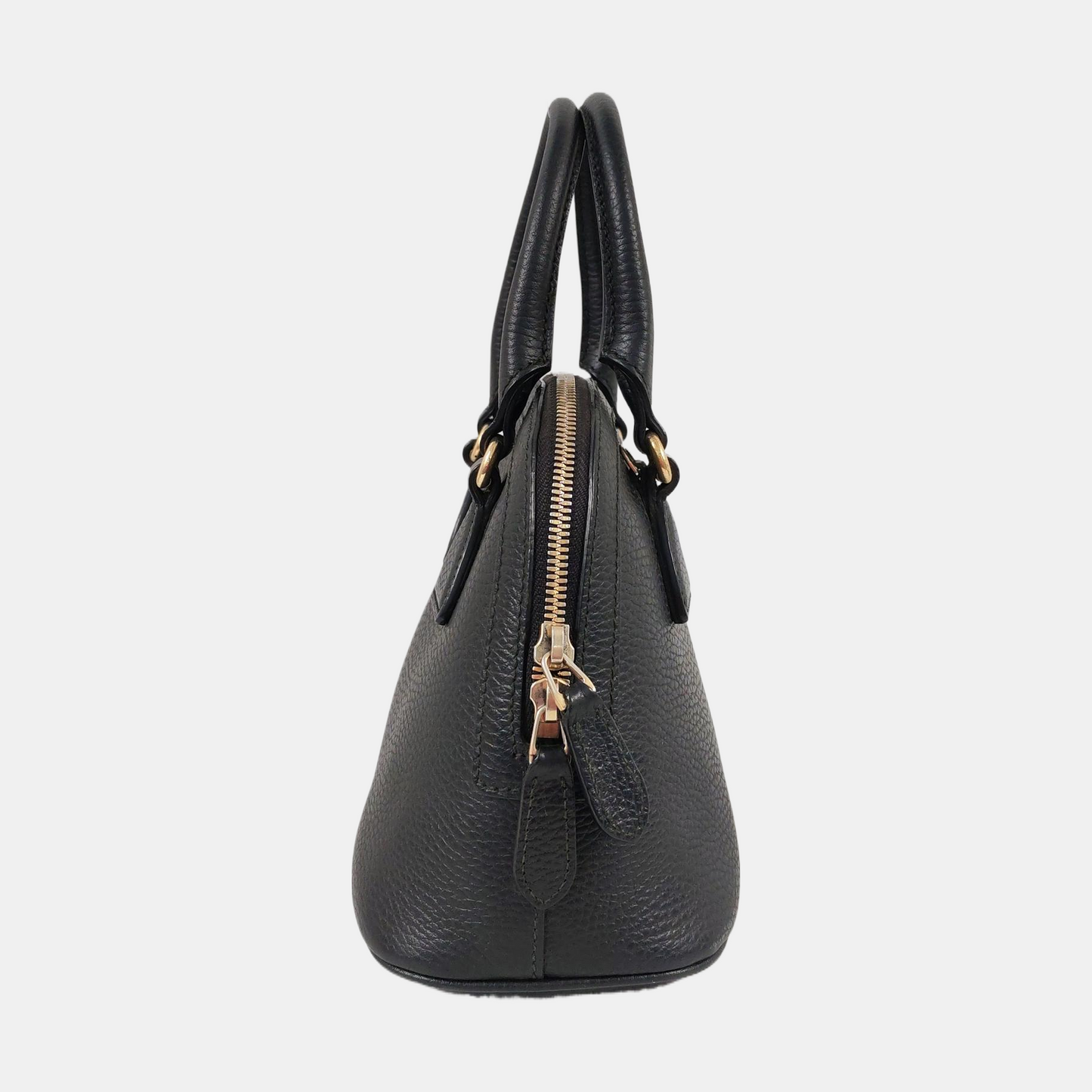 GUCCI DOME Black Leather Handbag Crossbody Shoulder Bag Golden hardware-(SKU)-958599239
