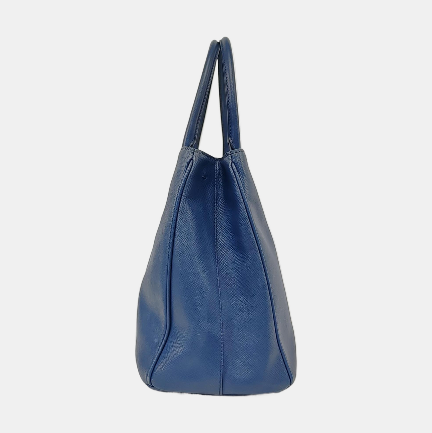 PRADA Galleria Large size Dark Blue Calfskin Logo Crossgrain Killer Bag Crossbody Bag Single Shoulder Bag Handbag Golden hardware Removable shoulder strap-(SKU)-958814662