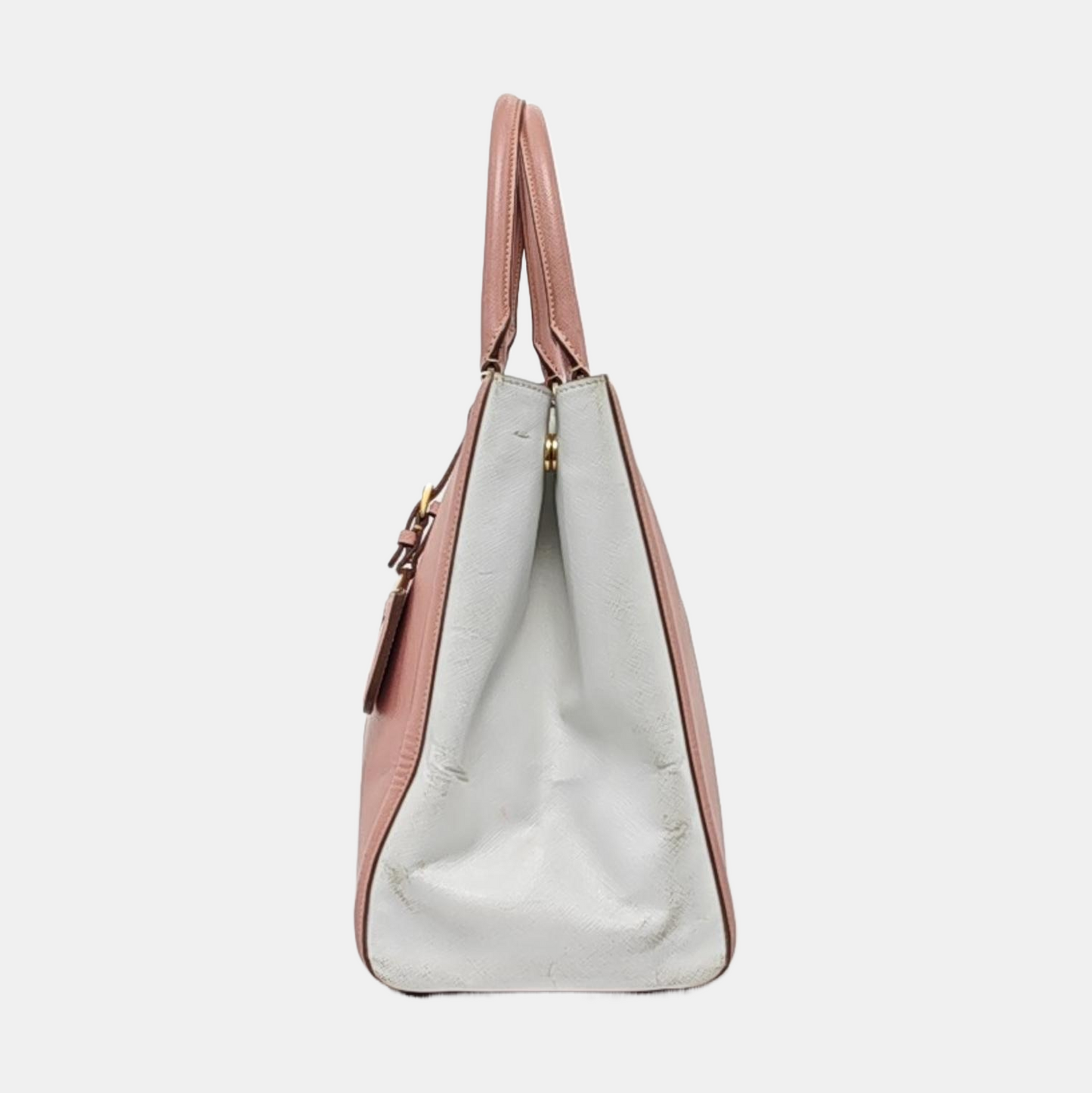 PRADA Tote bag Pink Calfskin Logo Tote Bag Golden hardware-(SKU)-958685441