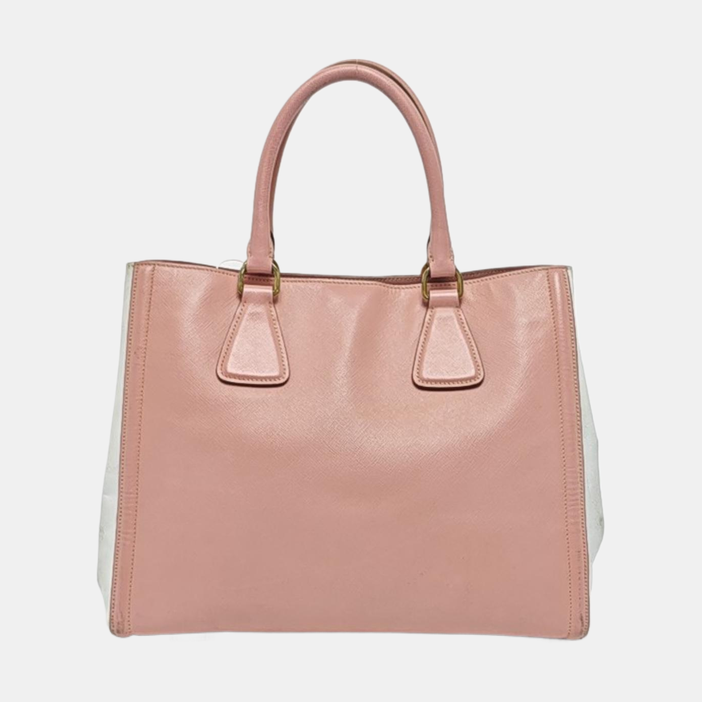 PRADA Tote bag Pink Calfskin Logo Tote Bag Golden hardware-(SKU)-958685441