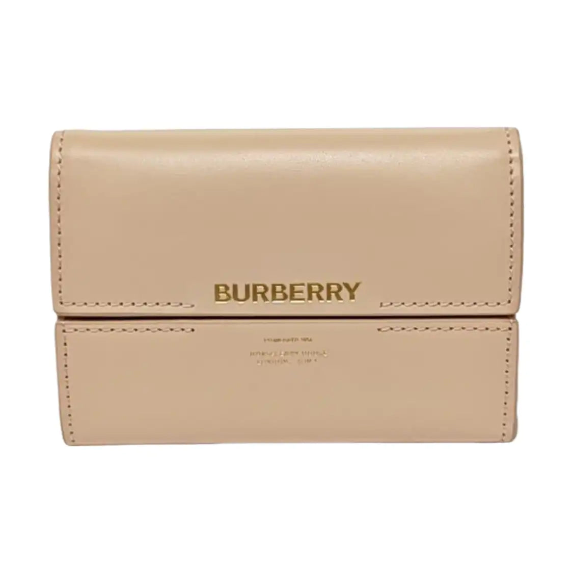 BURBERRY Khaki Cowhide Printed Card Case-(SKU)-958700772