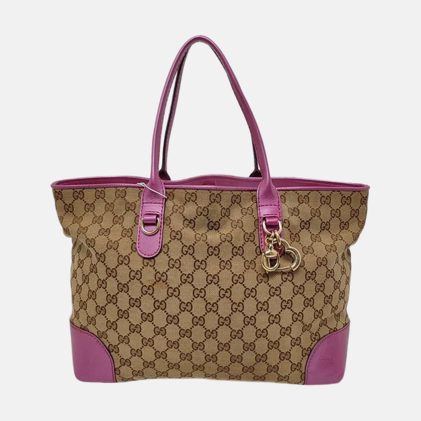 GUCCI Full Moon Brown Canvas Monogram Handbag Single Shoulder Bag Golden hardware-(SKU)-958683691