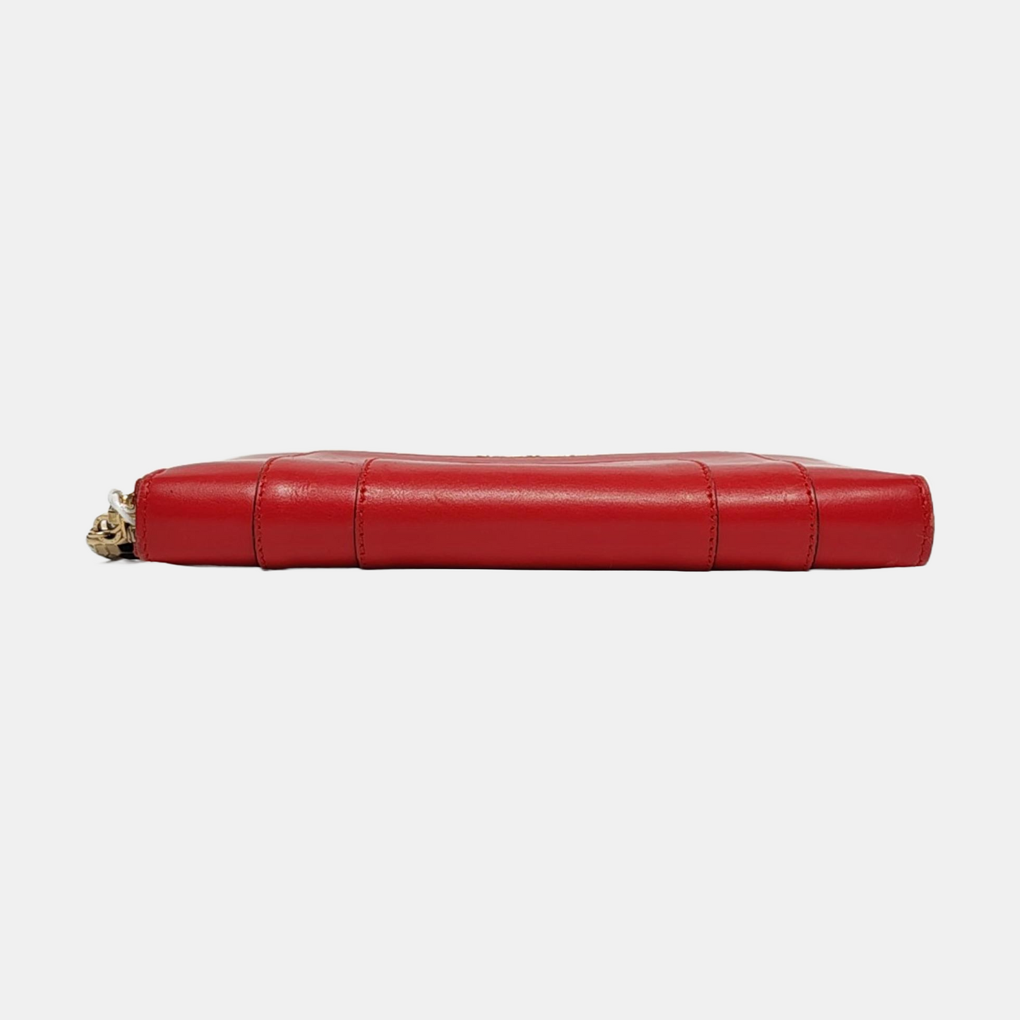 BVLGARI SERPENTI FOREVER Red Cowhide Snake Head Snake Head Wallet Gold Black White Green Hardware-(SKU)-958628798
