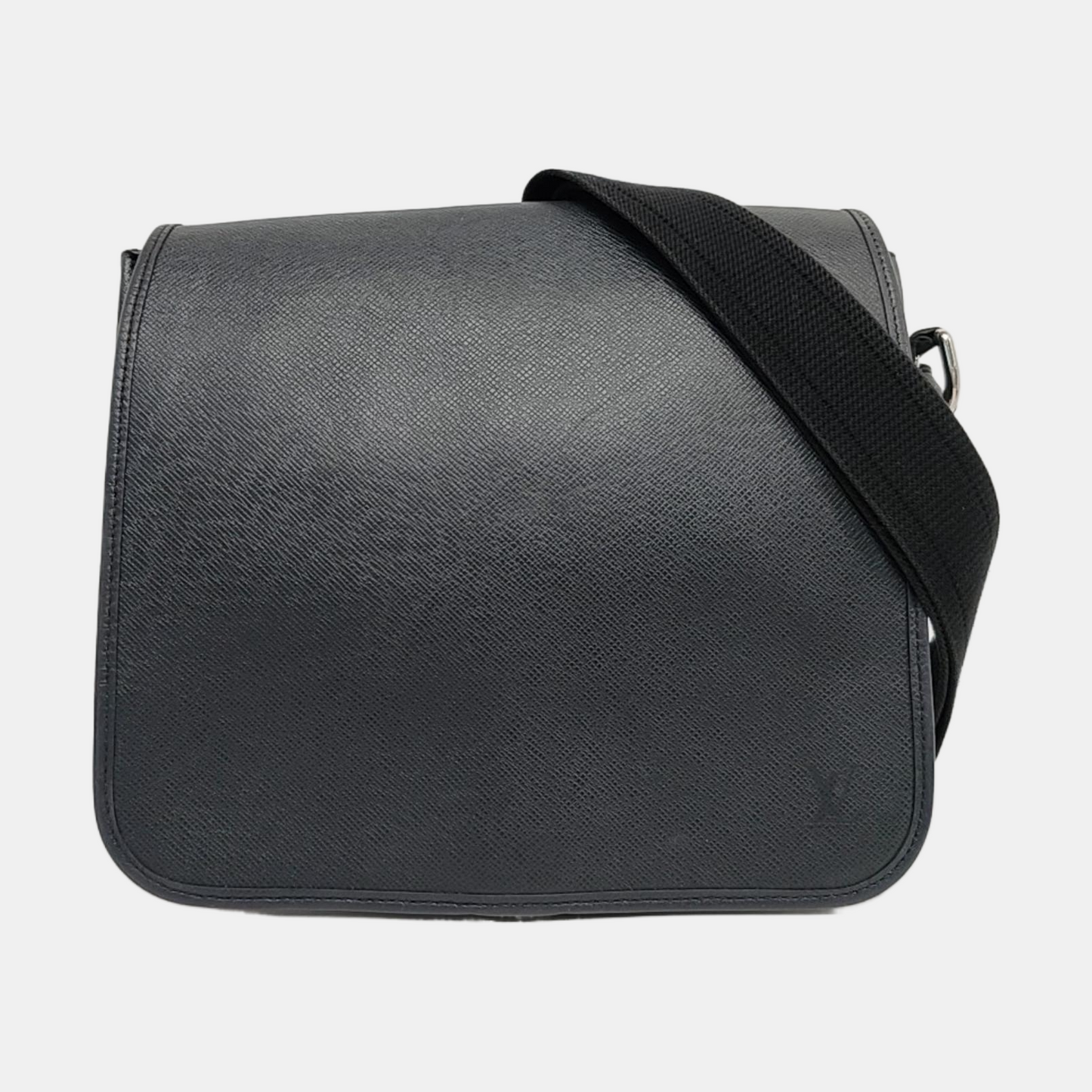 LOUIS VUITTON ANDREI Black Cowhide Single Shoulder Bag Crossbody Bag Silver Hardware-(SKU)-958721089