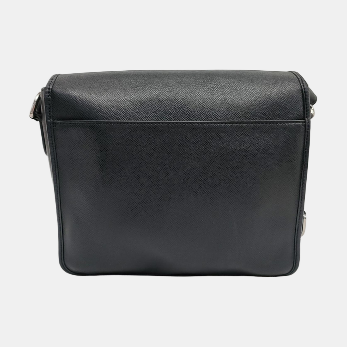 LOUIS VUITTON ANDREI Black Cowhide Single Shoulder Bag Crossbody Bag Silver Hardware-(SKU)-958721089