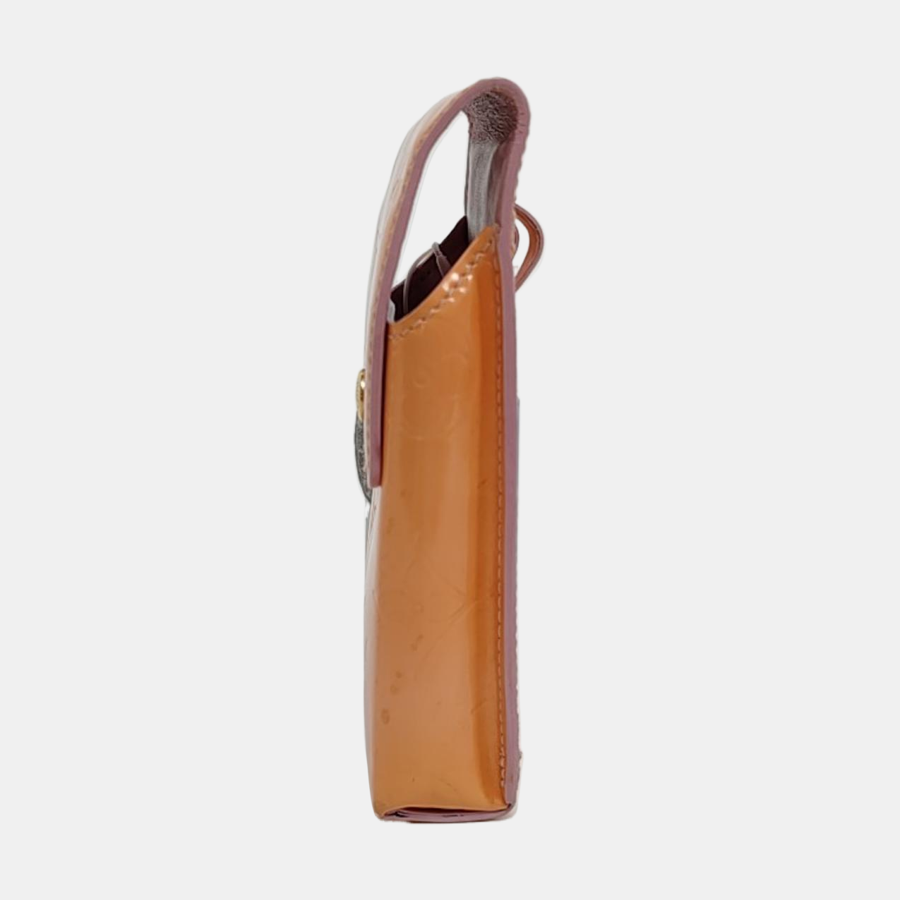LOUIS VUITTON 黄色漆皮压纹Shoulder Bag腰包/胸包斜挎包 Golden hardware Vintage model Removable shoulder strap-(SKU)-958911124