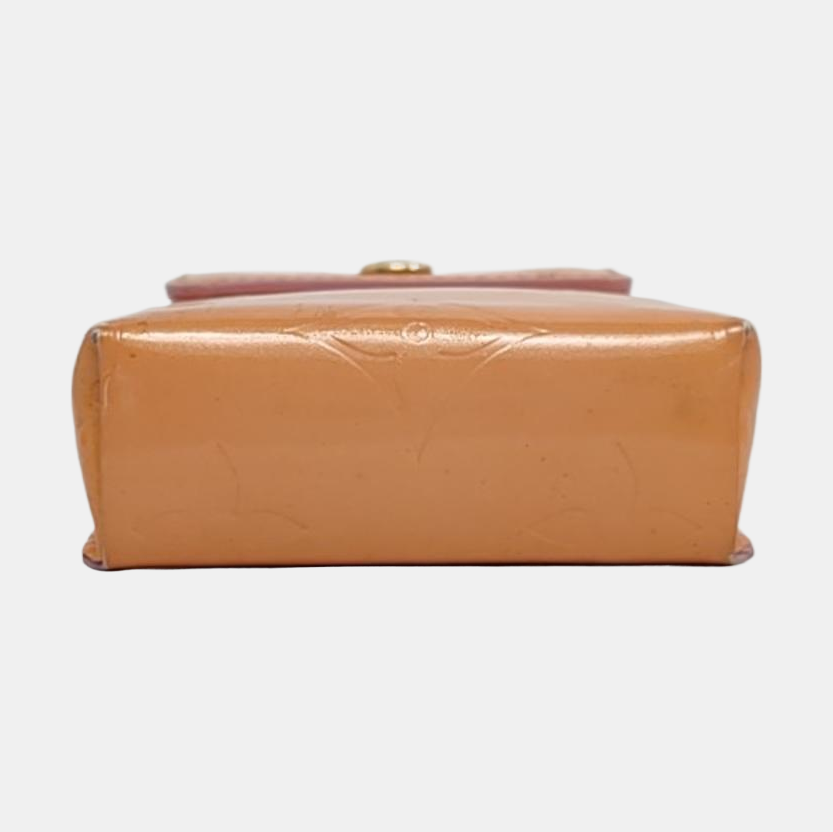 LOUIS VUITTON 黄色漆皮压纹Shoulder Bag腰包/胸包斜挎包 Golden hardware Vintage model Removable shoulder strap-(SKU)-958911124