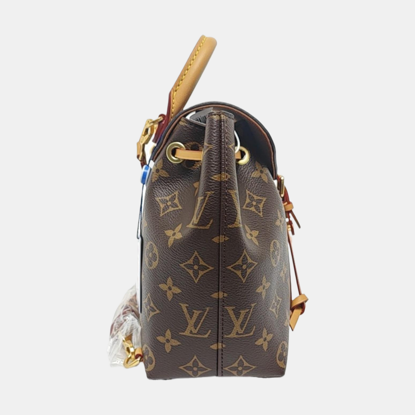 LOUIS VUITTON MONTSOURIS BB Brown Coated Canvas Monogram Backpack Golden Hardware 2 Removable Straps-(SKU)-959106481