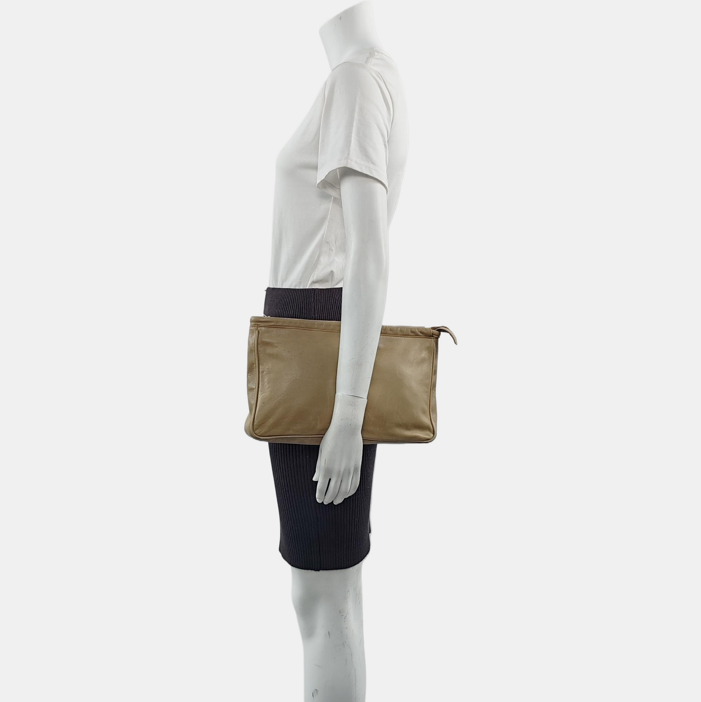 GUCCI Khaki Cowhide Handbag Golden hardware-(SKU)-958886469