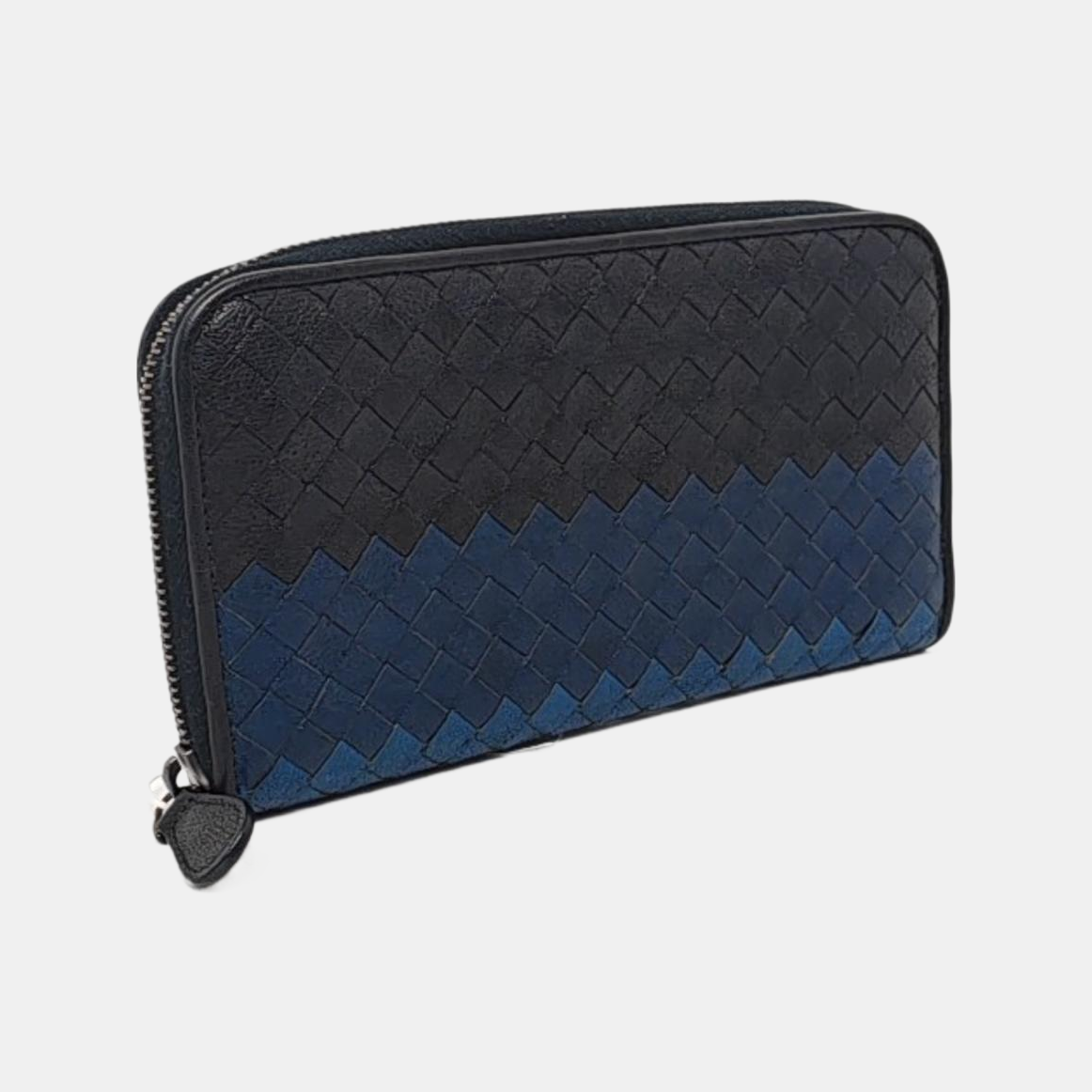 BOTTEGA VENETA Multicolor Calfskin Woven Wallet Black hardware-(SKU)-958932470