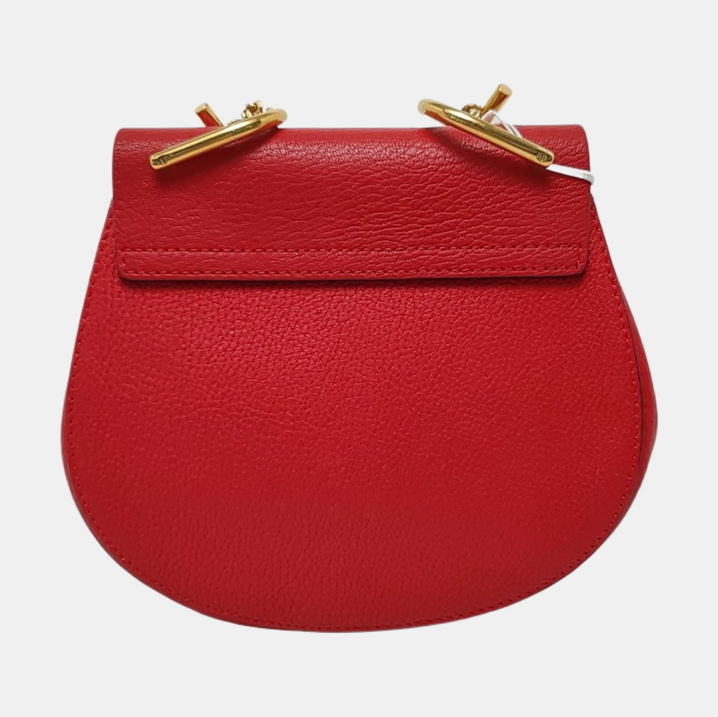 Chloé Drew mini Red Leather Piggy Bag Crossbody Single Shoulder Bag Golden hardware Removable shoulder strap-(SKU)-958915353