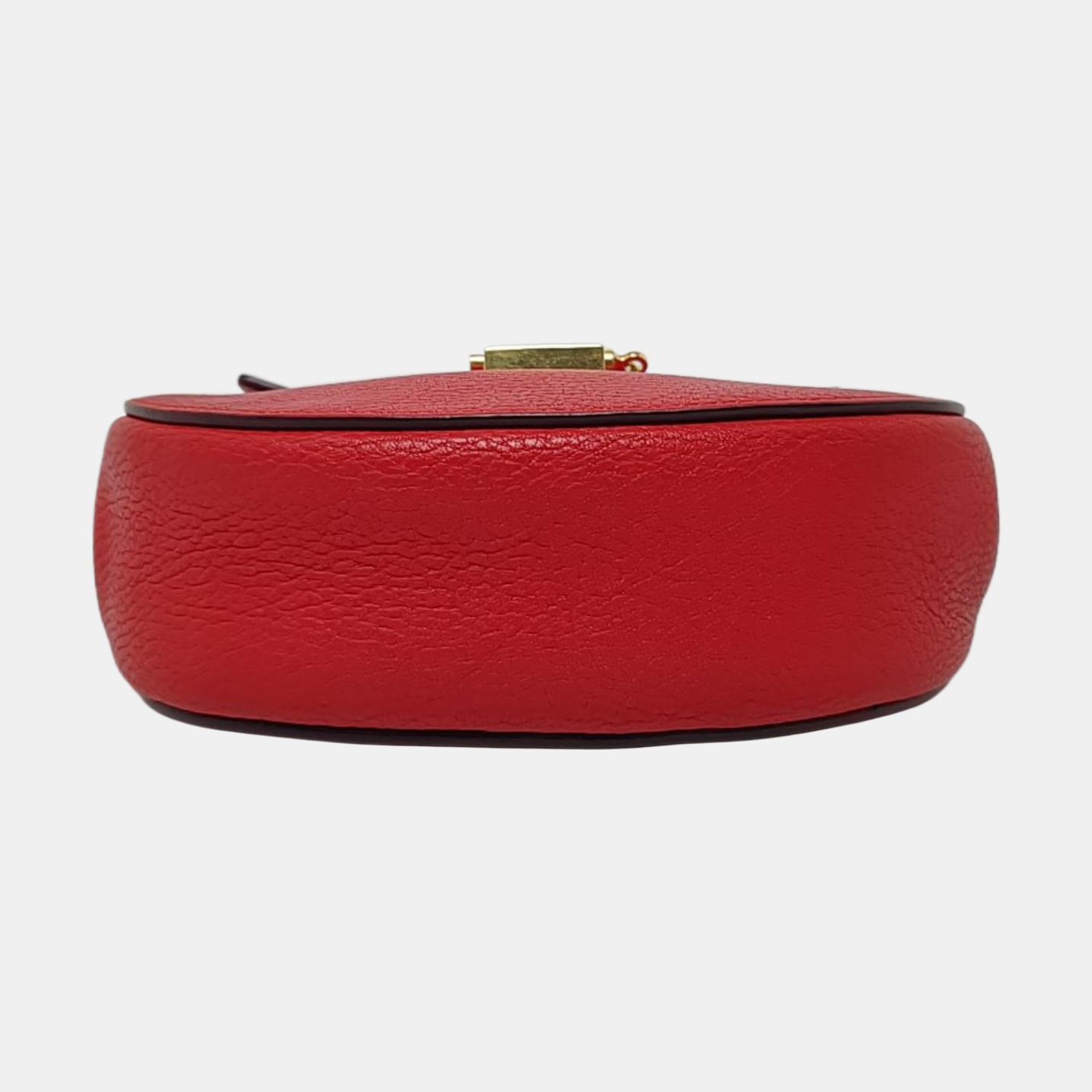 Chloé Drew mini Red Leather Piggy Bag Crossbody Single Shoulder Bag Golden hardware Removable shoulder strap-(SKU)-958915353