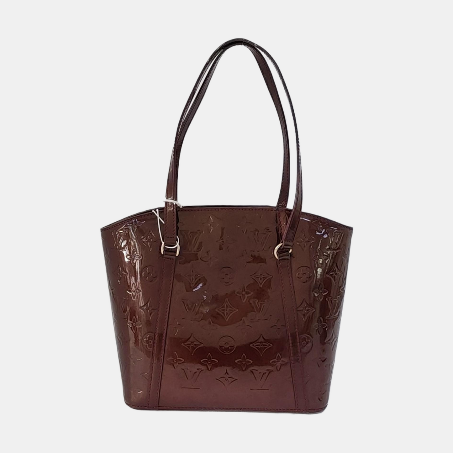 LOUIS VUITTON AVALON Large size Burgundy Cowhide Monogrammed Single Shoulder Handbag Golden hardware-(SKU)-959058855