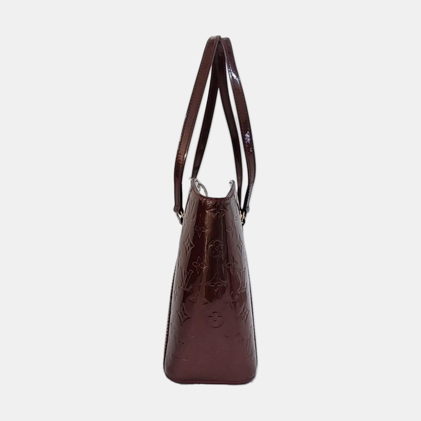 LOUIS VUITTON AVALON Large size Burgundy Cowhide Monogrammed Single Shoulder Handbag Golden hardware-(SKU)-959058855