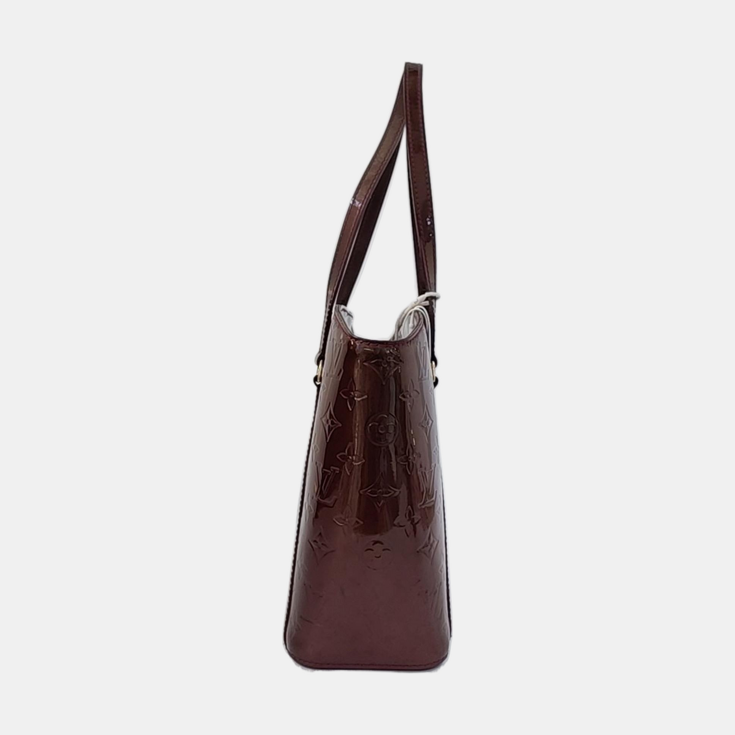 LOUIS VUITTON AVALON Large size Burgundy Cowhide Monogrammed Single Shoulder Handbag Golden hardware-(SKU)-959058855