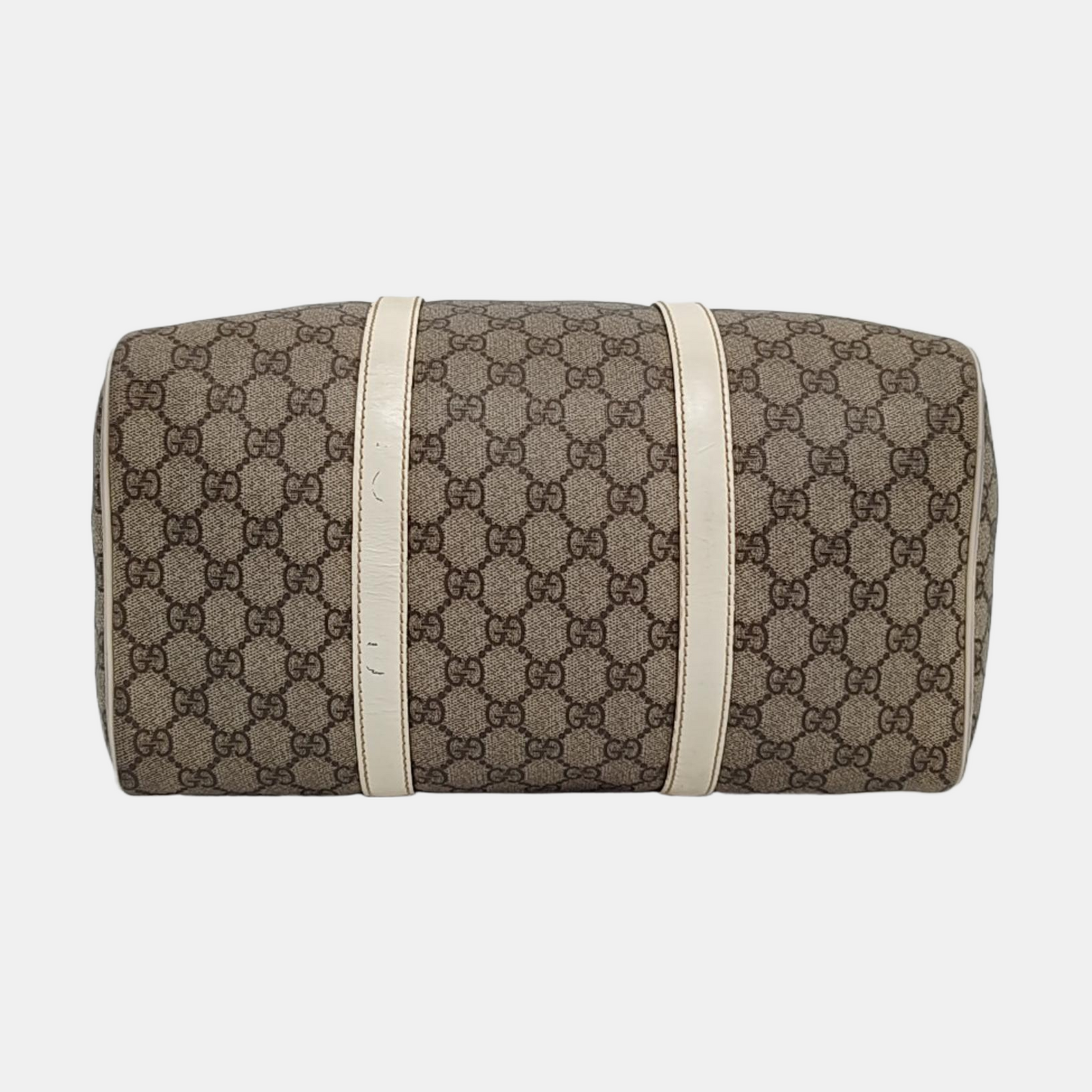 GUCCI Beige Coated Canvas Monogrammed Tote Bag Golden hardware-(SKU)-958959380