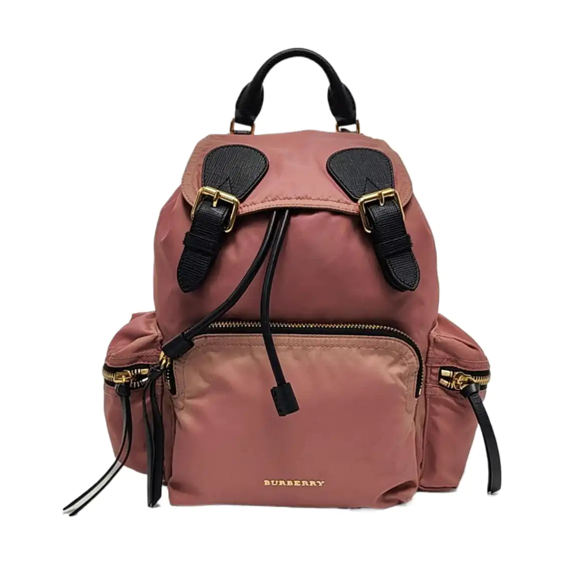 BURBERRY The Rucksack Medium size Beige Nylon Backpack Tote Bag Golden hardware-(SKU)-954221231