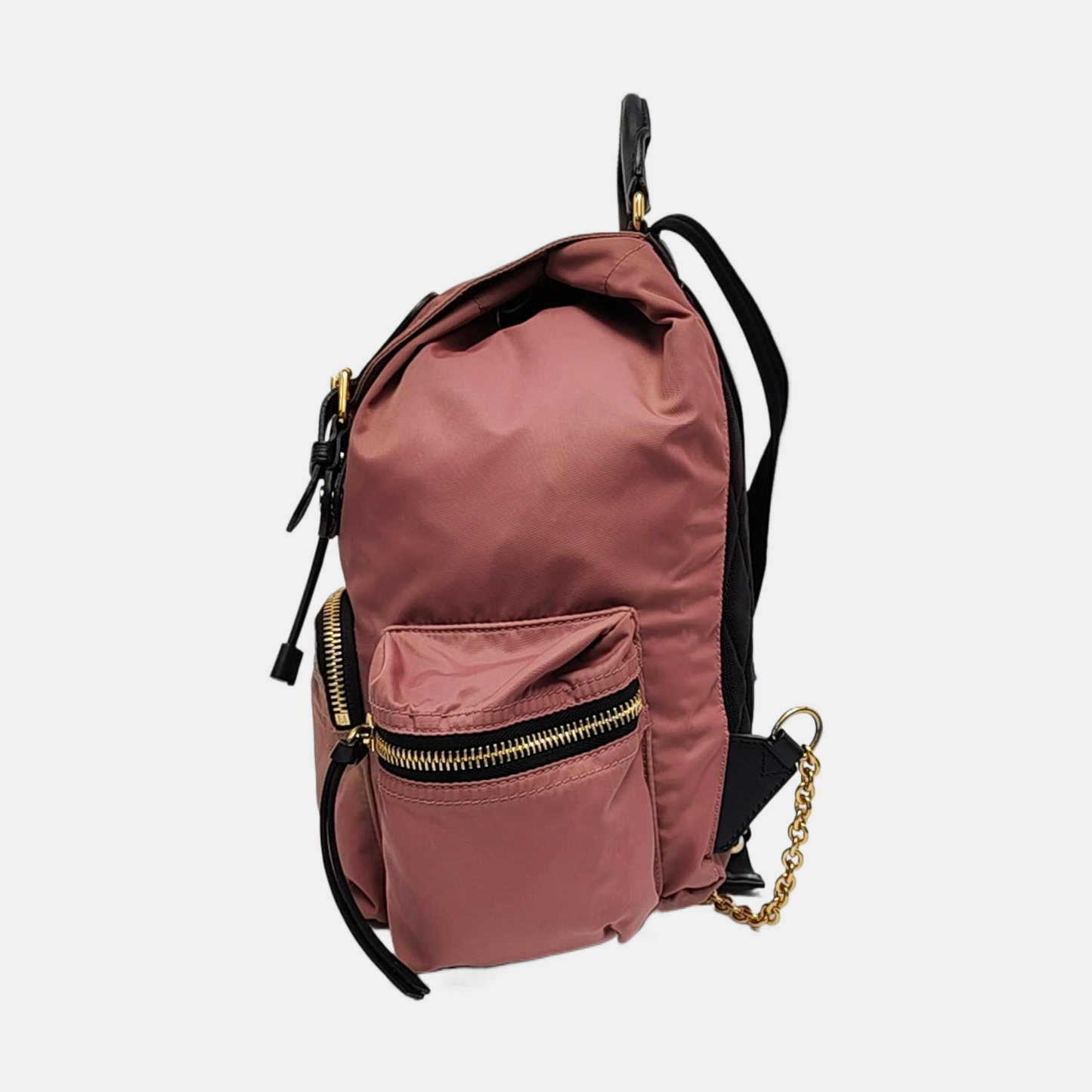 BURBERRY The Rucksack Medium size Beige Nylon Backpack Tote Bag Golden hardware-(SKU)-954221231
