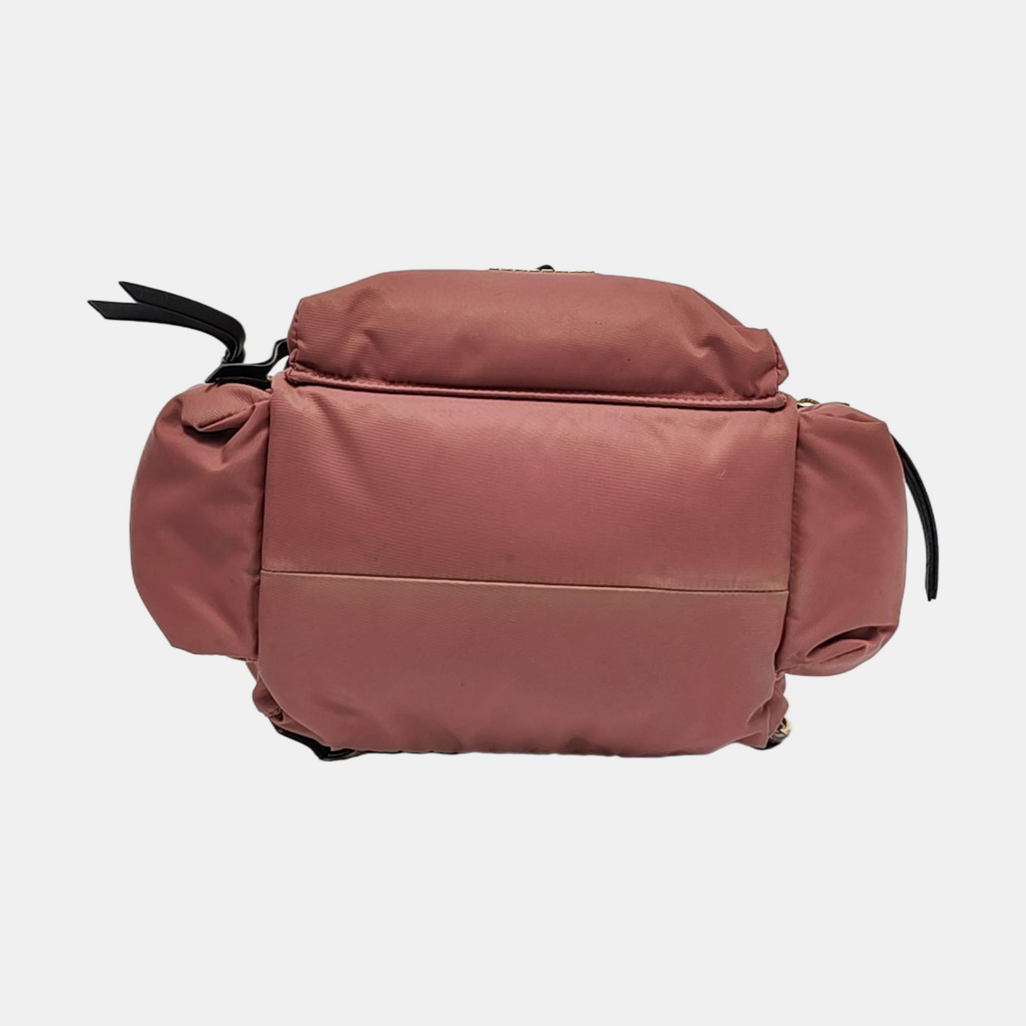 BURBERRY The Rucksack Medium size Beige Nylon Backpack Tote Bag Golden hardware-(SKU)-954221231