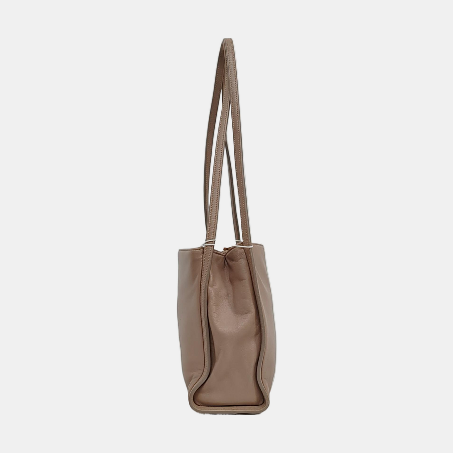 LOEWE Khaki Leather Single Shoulder Bag Tote Bag Golden hardware-(SKU)-958988602
