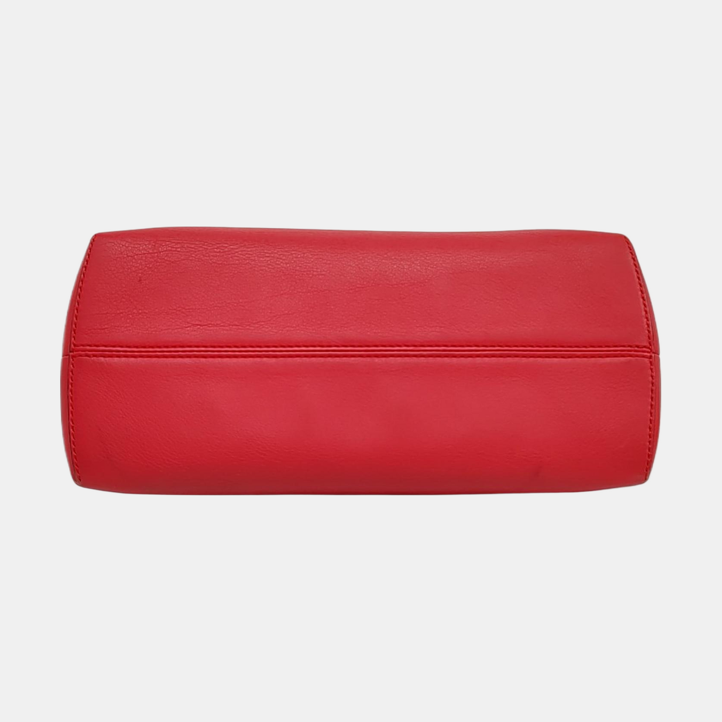 FENDI By The Way Medium size Red Cowhide Single Shoulder Bag Handbag Crossbody Bag Silver Hardware Removable shoulder strap-(SKU)-959153468