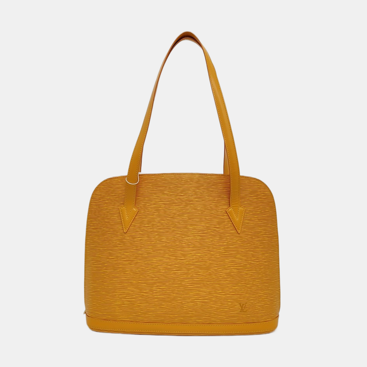 LOUIS VUITTON LUSSAC 黄色EPI牛皮水波纹Shoulder Bag Golden hardware Vintage model-(SKU)-959138039