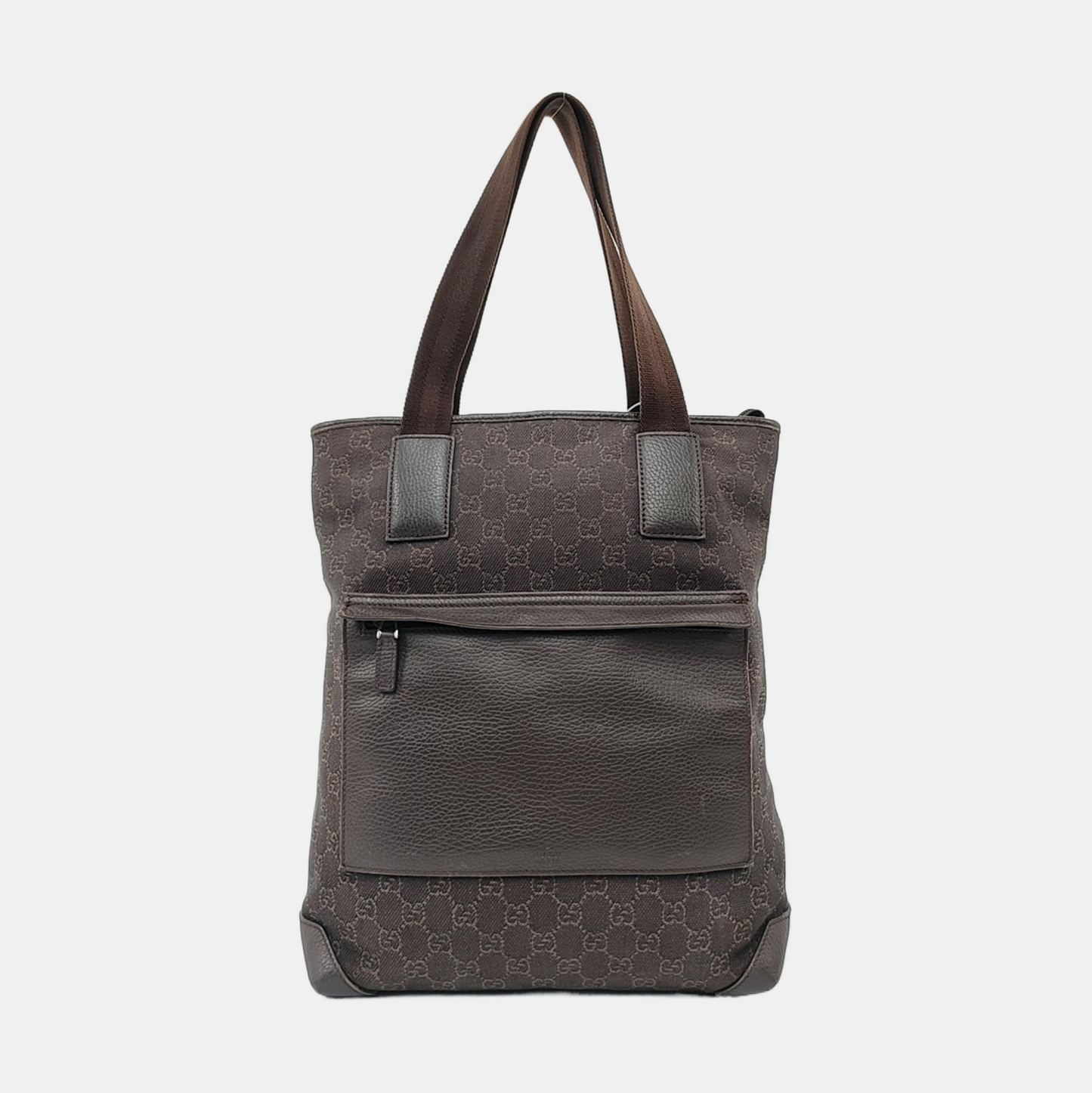 GUCCI Tote bag Brown Canvas Monogrammed Single Shoulder Bag Golden hardware-(SKU)-958908868