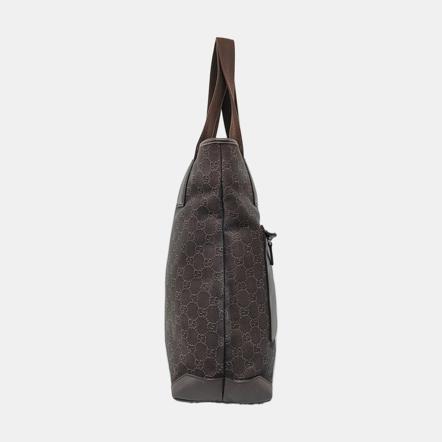GUCCI Tote bag Brown Canvas Monogrammed Single Shoulder Bag Golden hardware-(SKU)-958908868