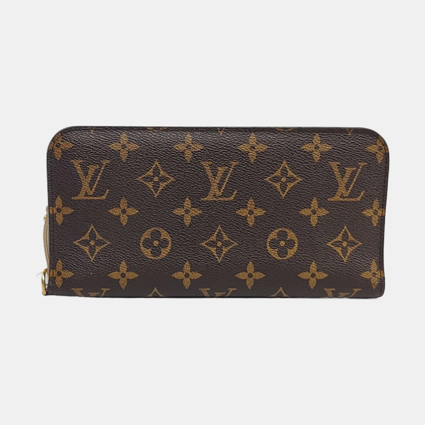LOUIS VUITTON INSOLITE Brown coated canvas vintage wallet Golden hardware-(SKU)-959102208
