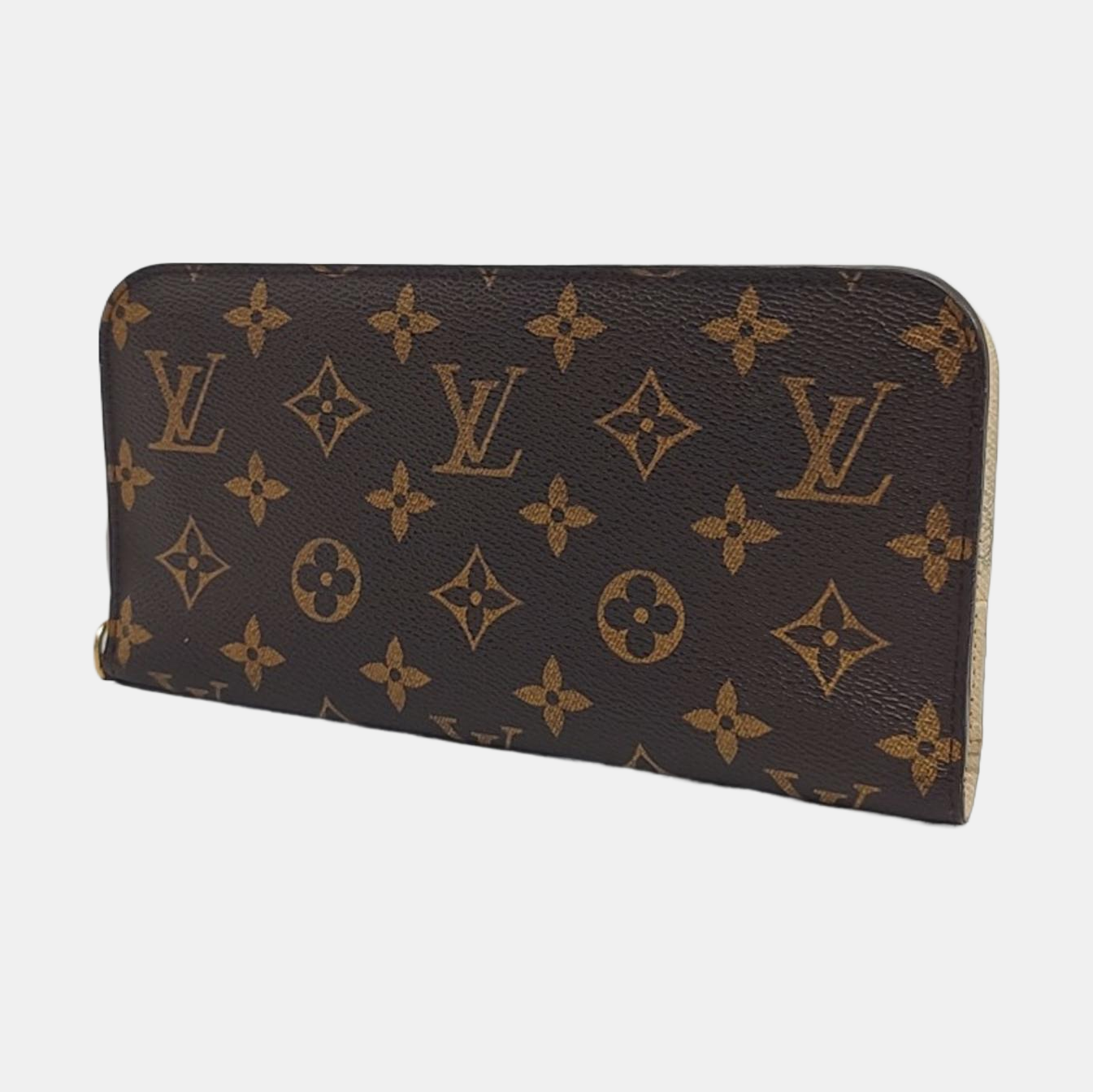LOUIS VUITTON INSOLITE Brown coated canvas vintage wallet Golden hardware-(SKU)-959102208
