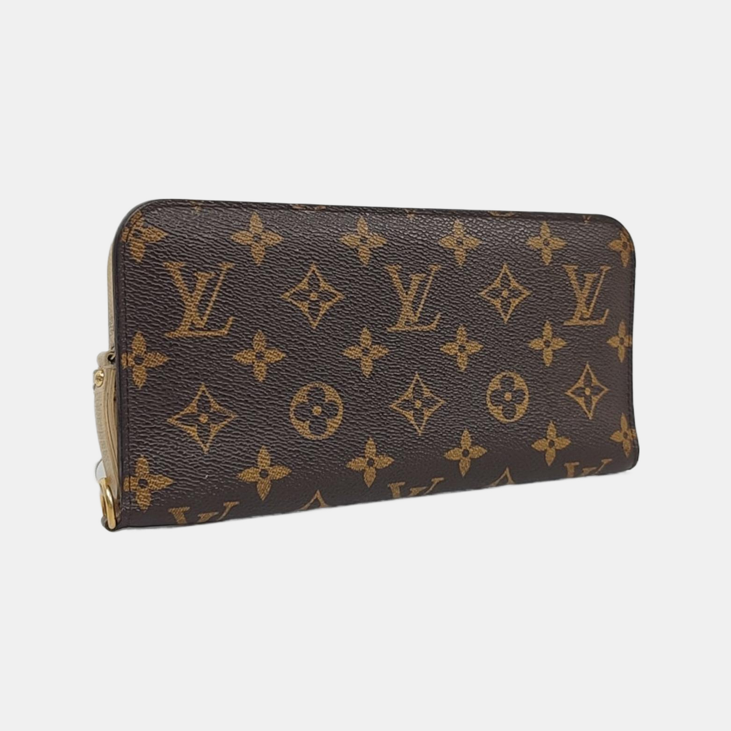 LOUIS VUITTON INSOLITE Brown coated canvas vintage wallet Golden hardware-(SKU)-959102208
