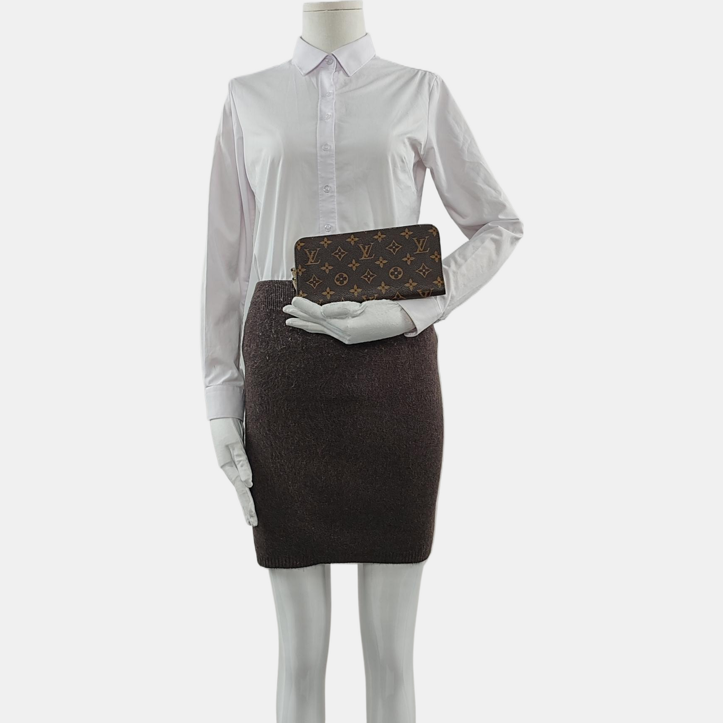 LOUIS VUITTON INSOLITE Brown coated canvas vintage wallet Golden hardware-(SKU)-959102208
