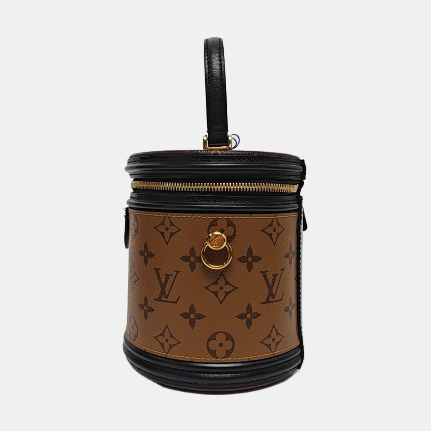 LOUIS VUITTON CANNES Small Brown Coated Canvas Monogram Empreinte Shoulder Bag Tote Crossbody Bag Detachable Strap-(SKU)-959331386