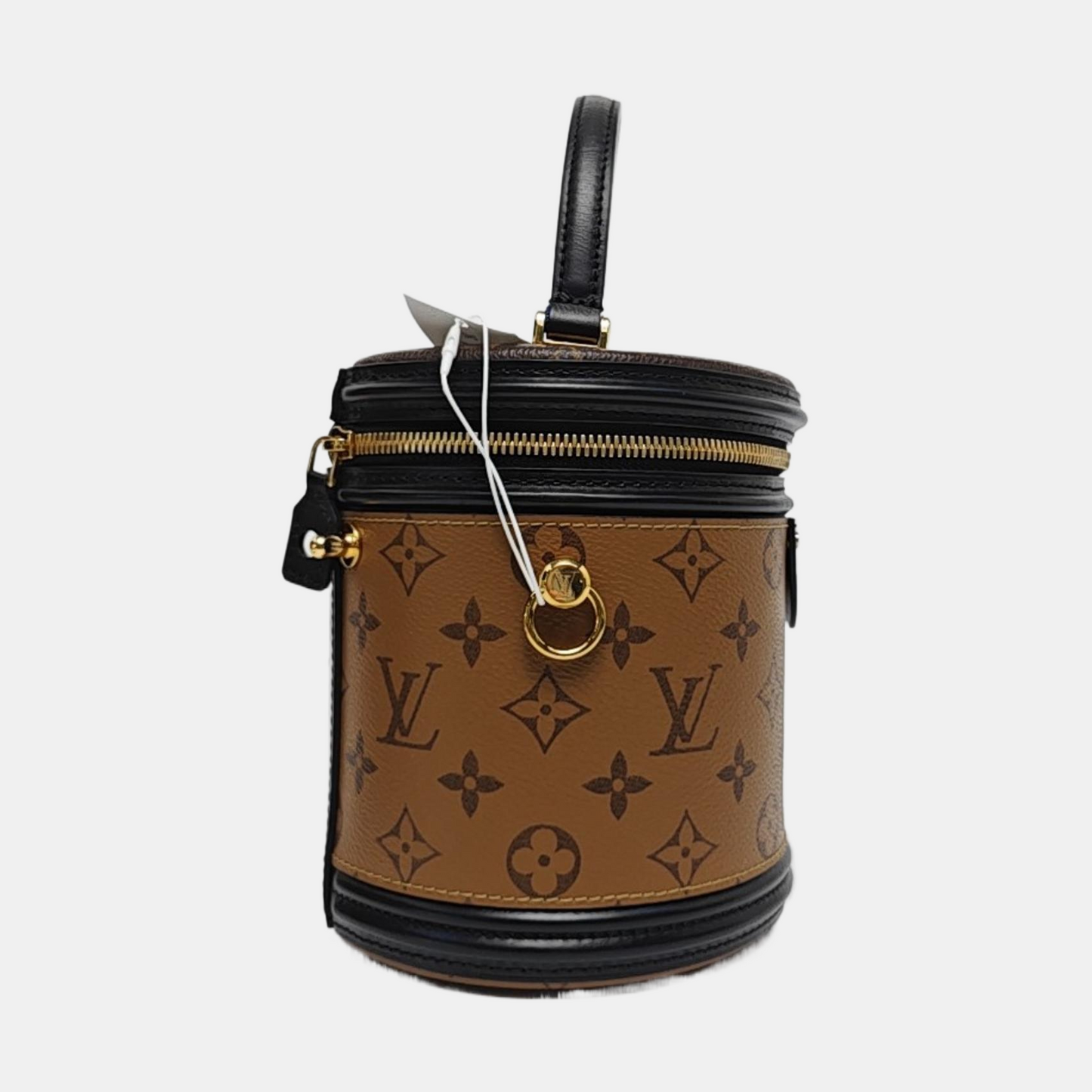 LOUIS VUITTON CANNES Small Brown Coated Canvas Monogram Empreinte Shoulder Bag Tote Crossbody Bag Detachable Strap-(SKU)-959331386