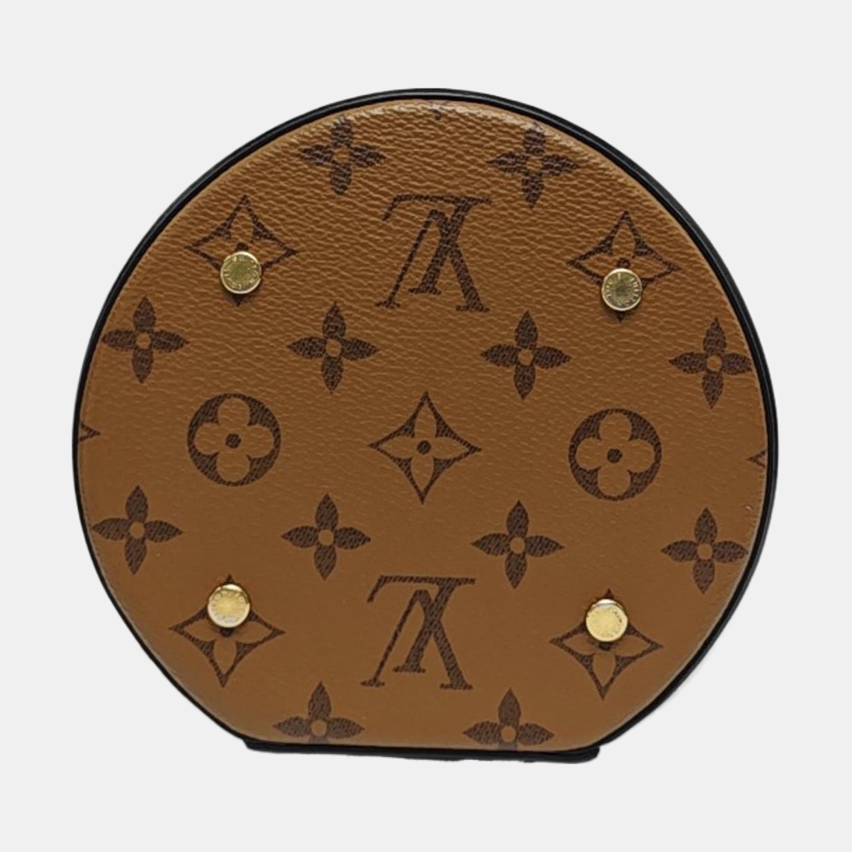 LOUIS VUITTON CANNES Small Brown Coated Canvas Monogram Empreinte Shoulder Bag Tote Crossbody Bag Detachable Strap-(SKU)-959331386