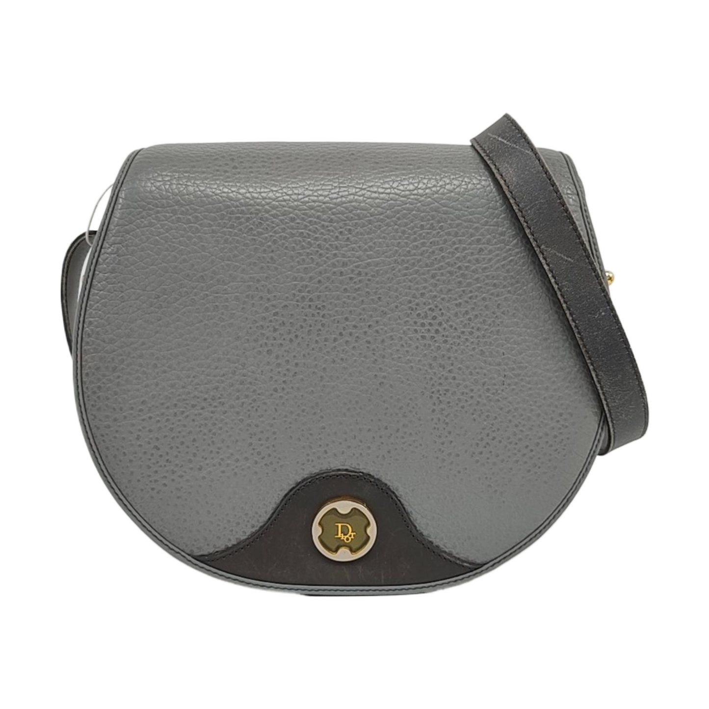 DIOR Grey Leather Single Shoulder Bag Golden hardware Sub-bag-(SKU)-959424457