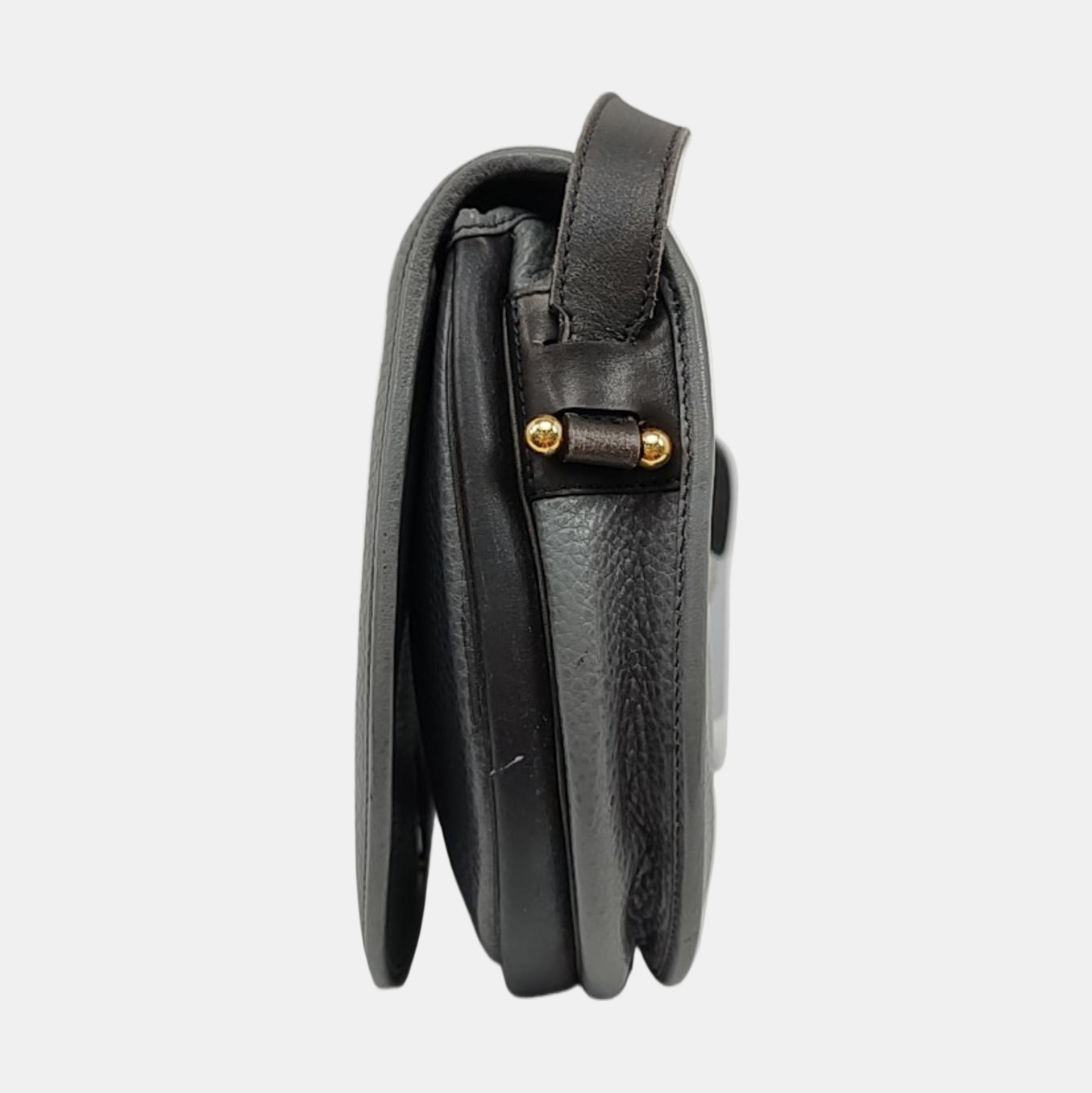 DIOR Grey Leather Single Shoulder Bag Golden hardware Sub-bag-(SKU)-959424457