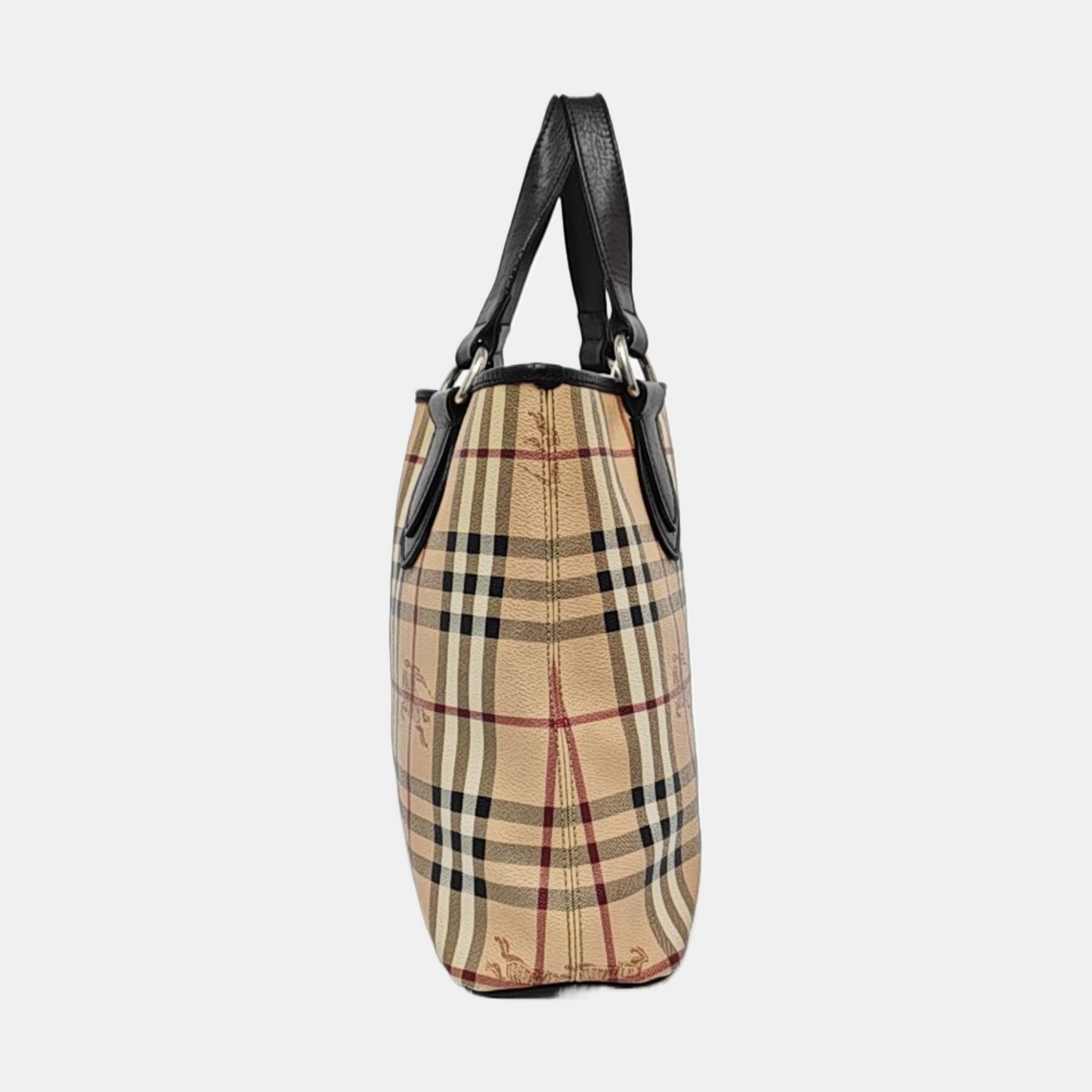 BURBERRY Tote bag Brown Coated Canvas Tote Bag Golden hardware-(SKU)-959310440