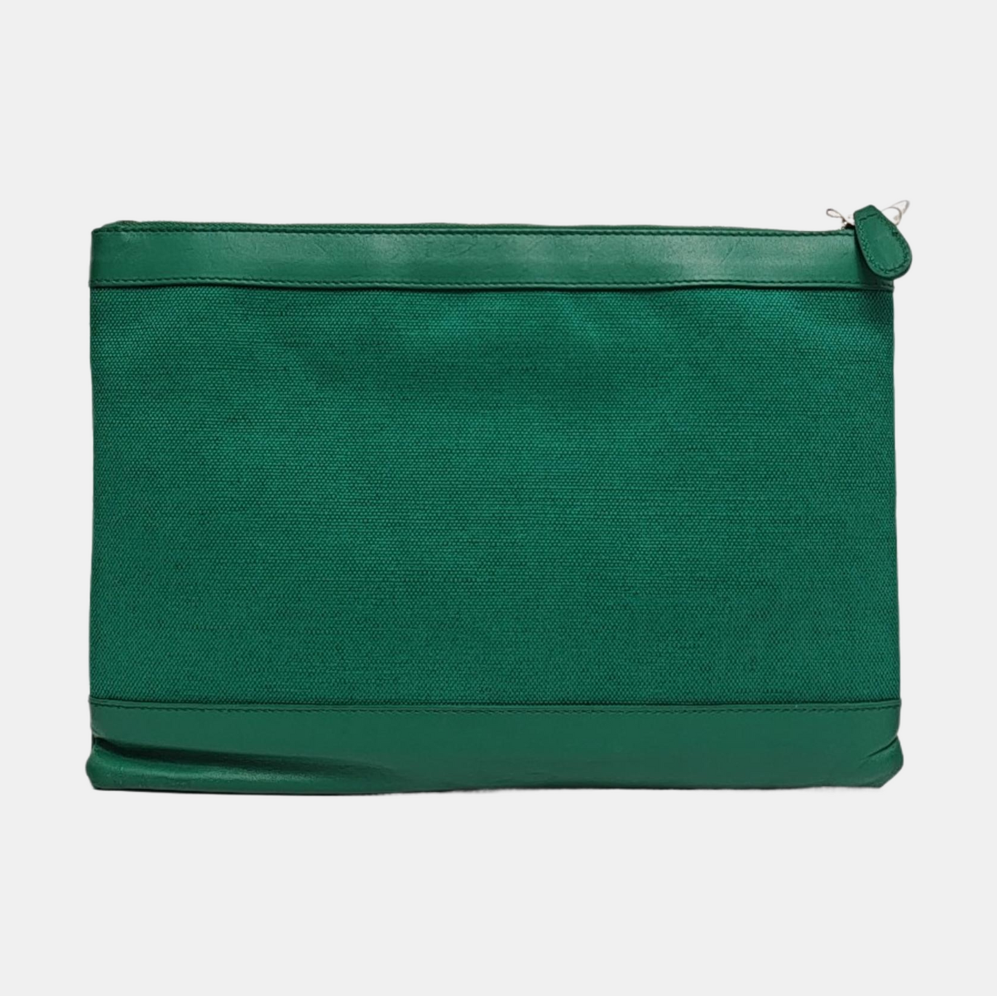 BALENCIAGA Clip Medium size Green Fabric Handbag-(SKU)-959304793