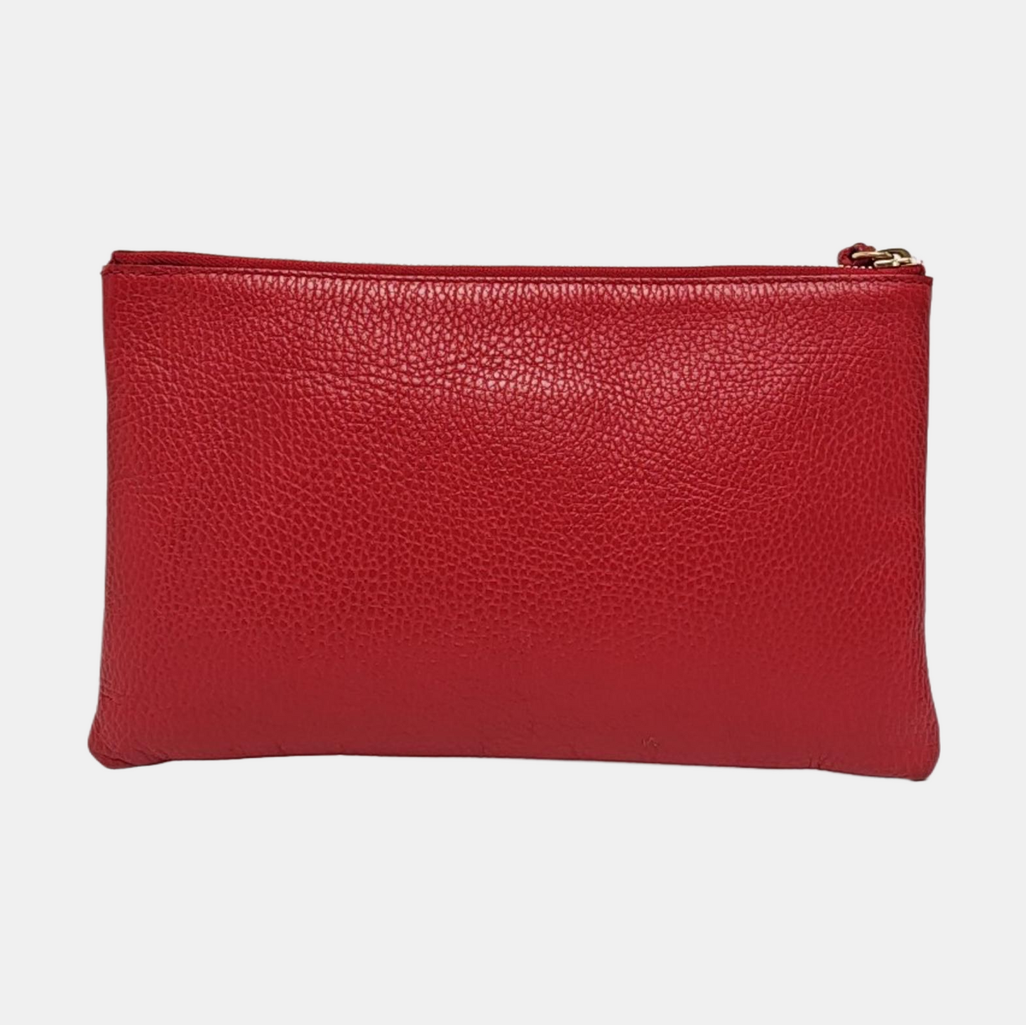 GUCCI Bamboo 1947 Red Cowhide Fringe Clutch Golden hardware-(SKU)-959429873